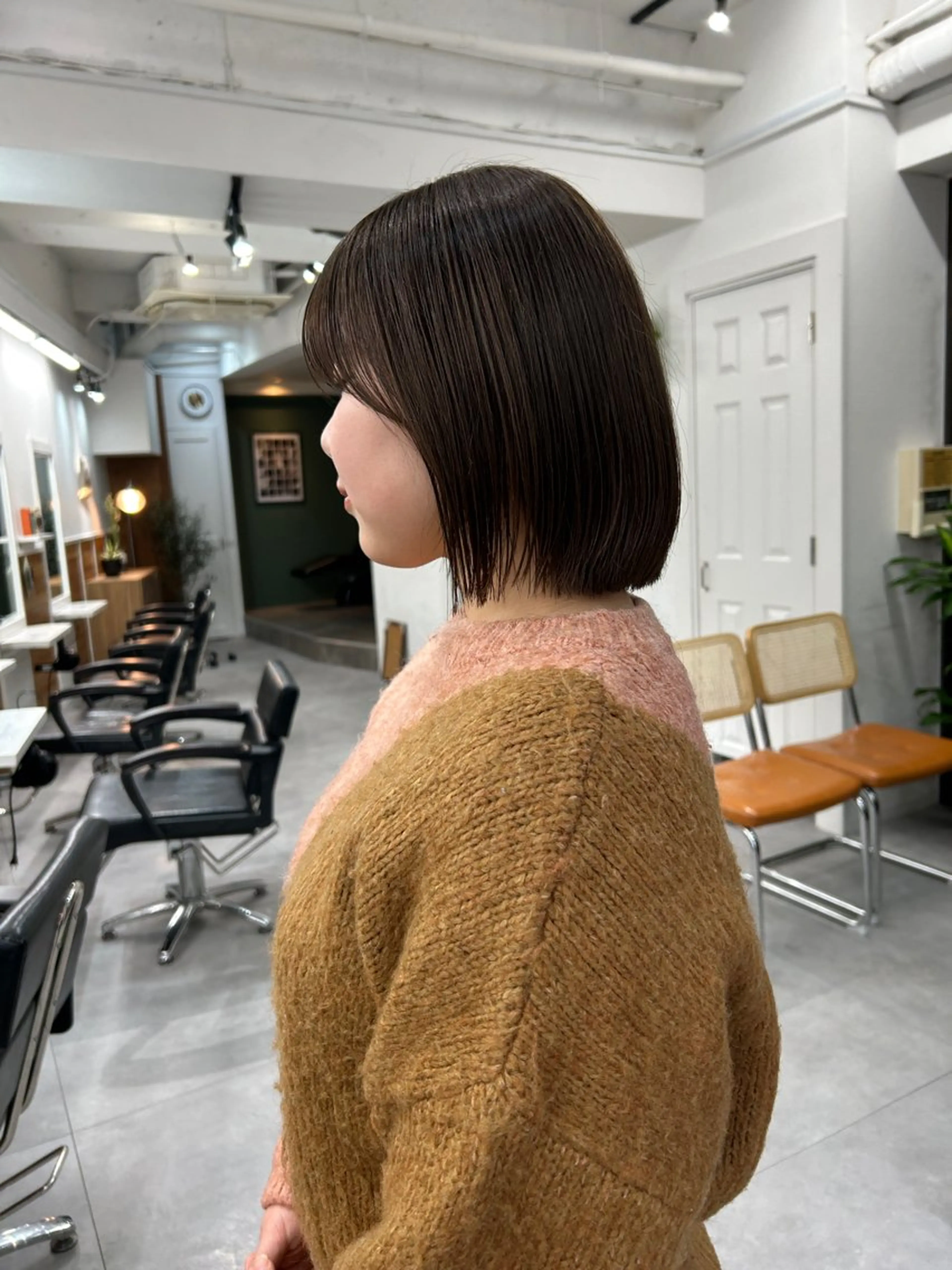 ミディアム カラー レイヤーボブ/ 艶カラー/サナ🌼のヘアスタイル