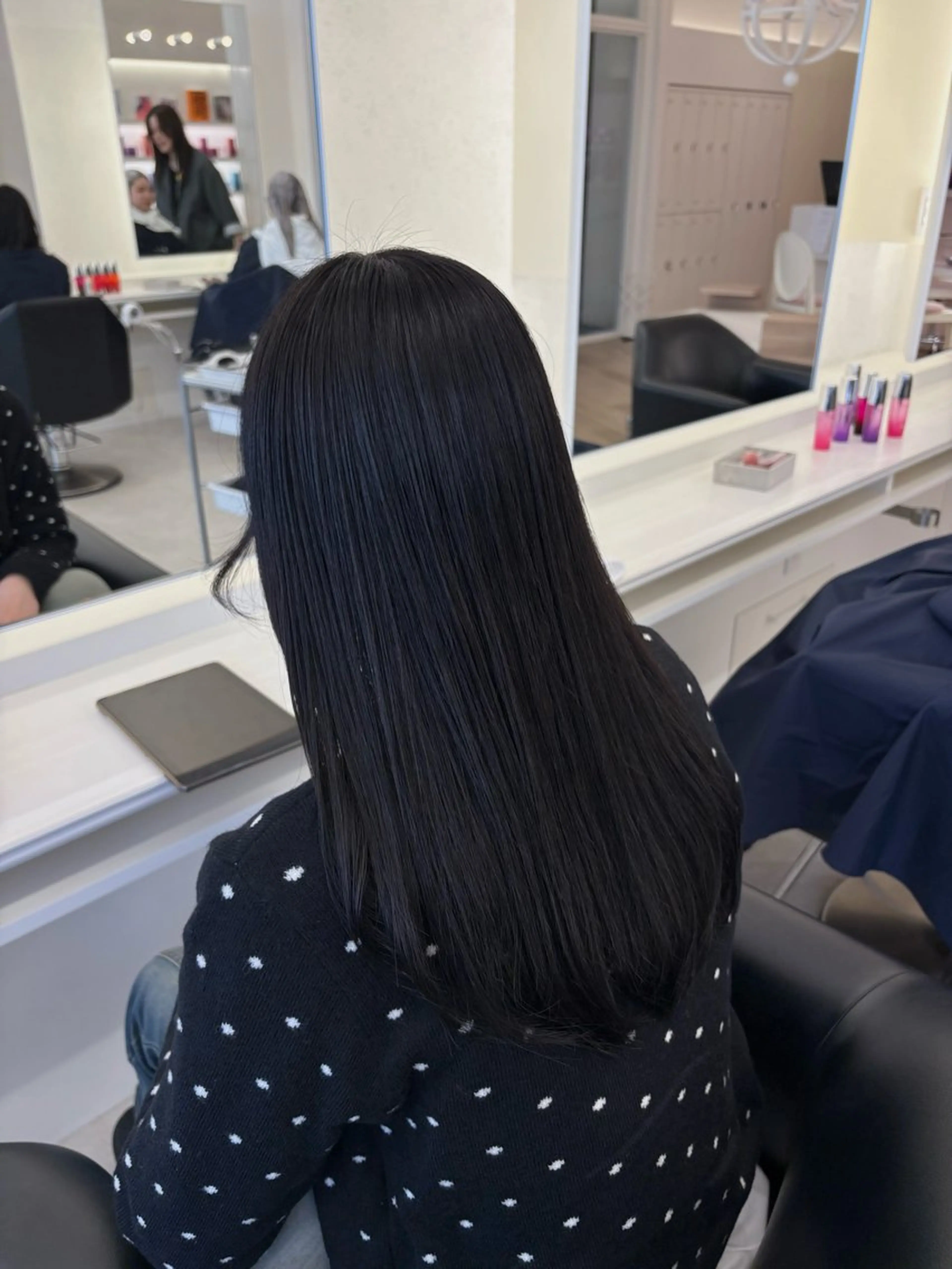 ロング カラー ヘアカラー ParveMix 楠本結菜のヘアスタイル