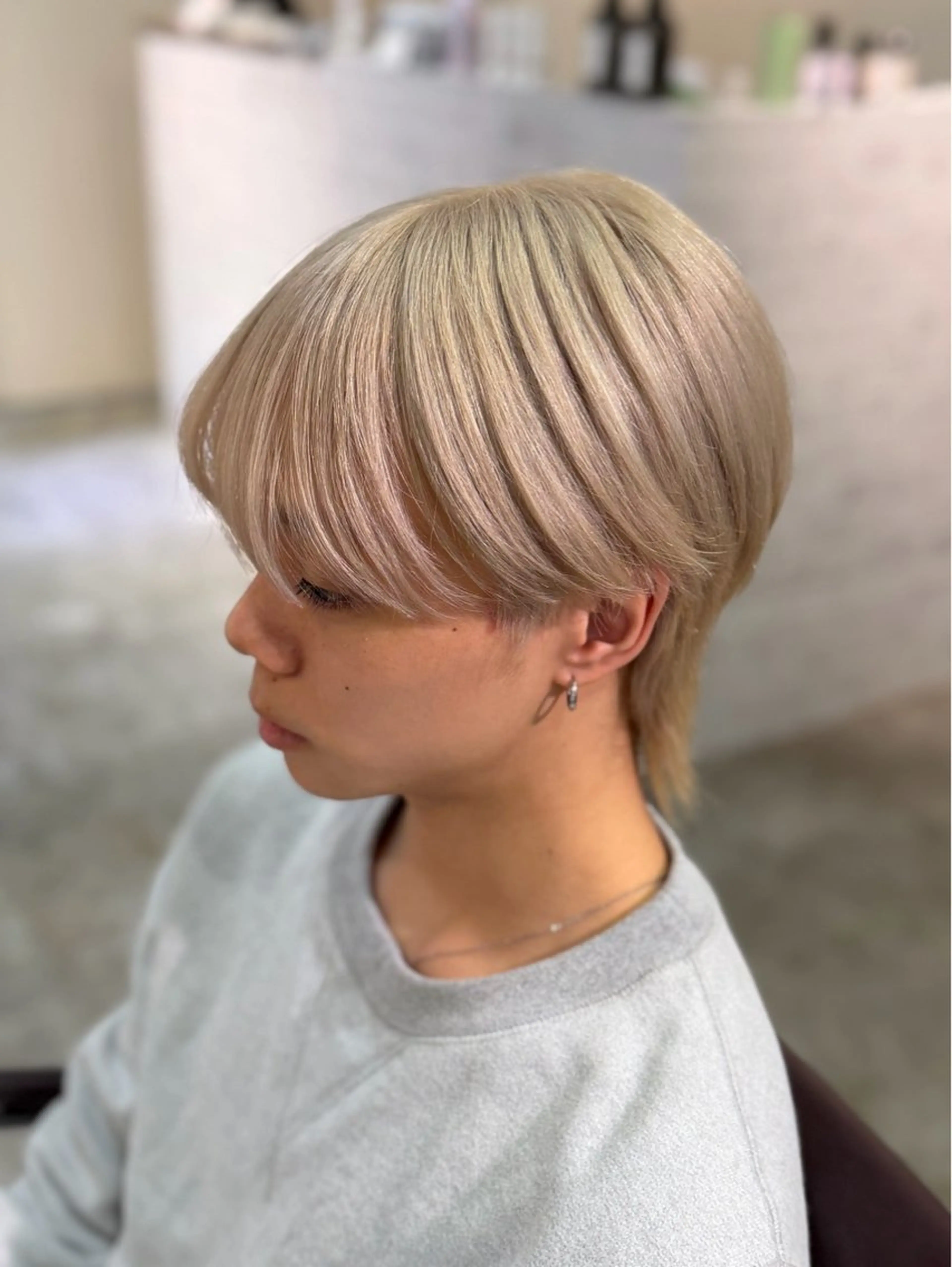 ショート カラー メンズ ヘアカラー メンズ/ハイトーン /miu 🌺❤︎のヘアスタイル