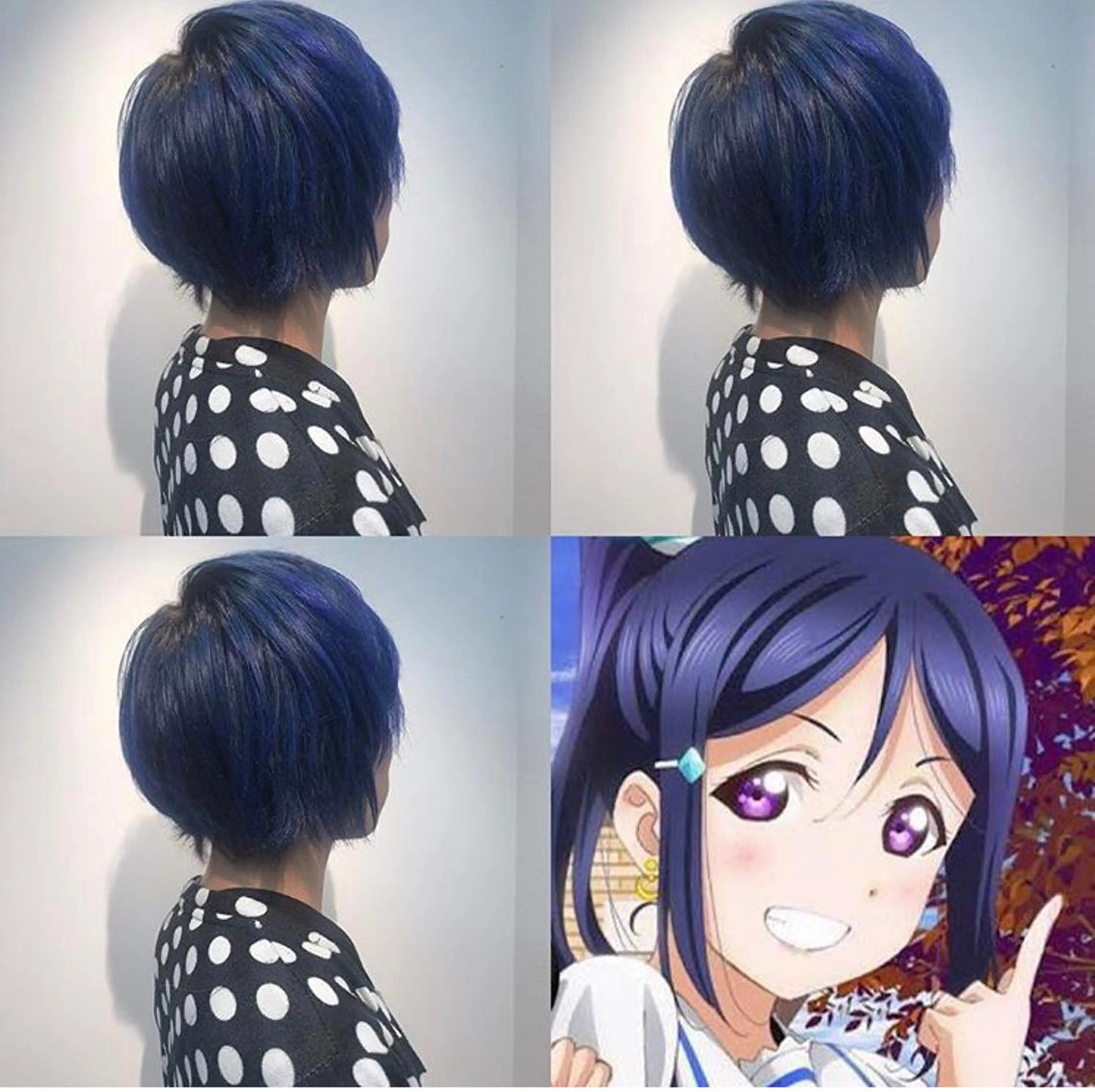 ショート カラー メンズ ネイビーカラー 🌸髪質改善🌸 Shuhei🗝♠のヘアスタイル
