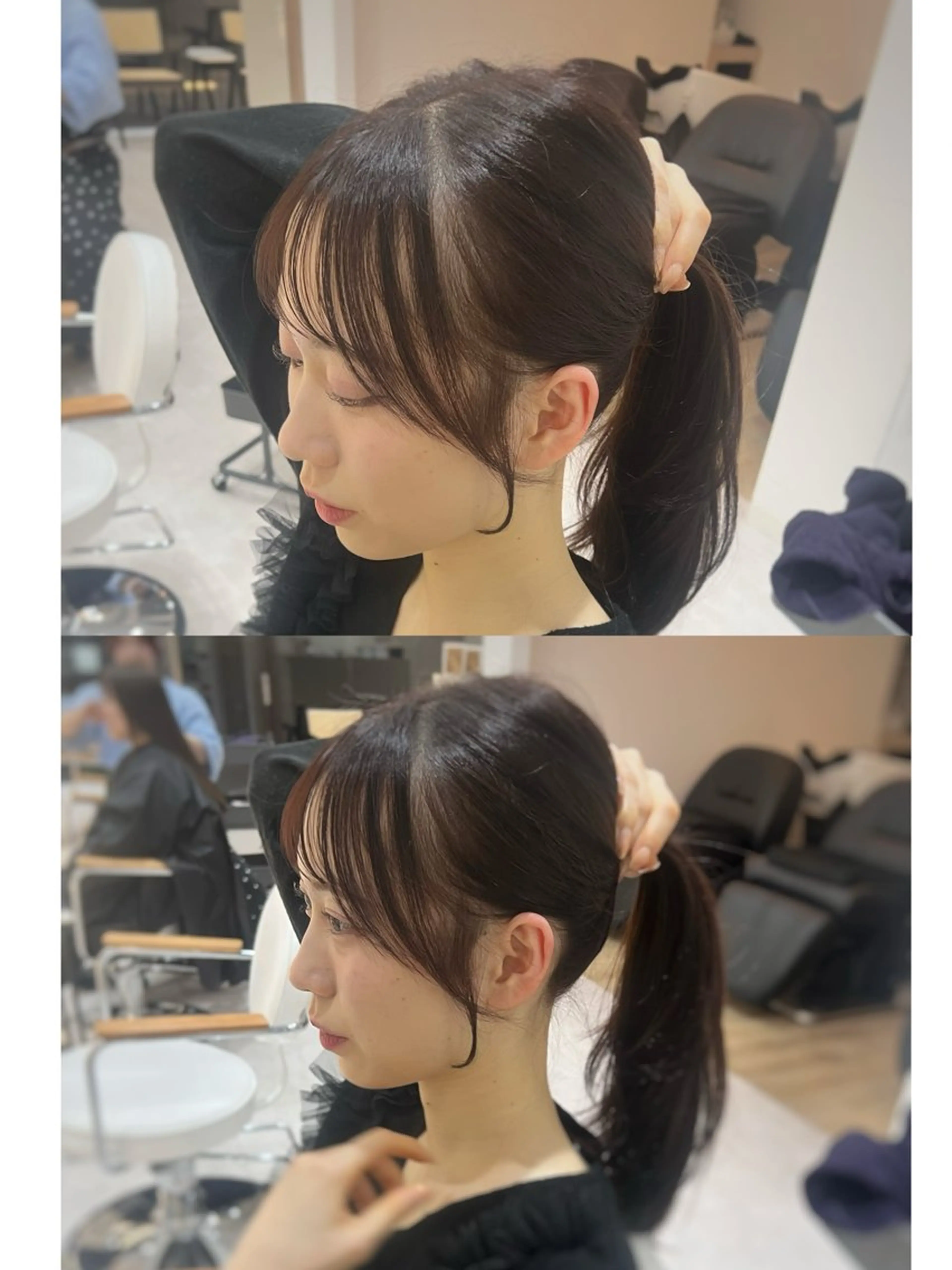 ロング カラー カット ヘアカラー トリートメント 🌿海山龍馬🌿前髪 /顔まわり/レイヤーのヘアスタイル