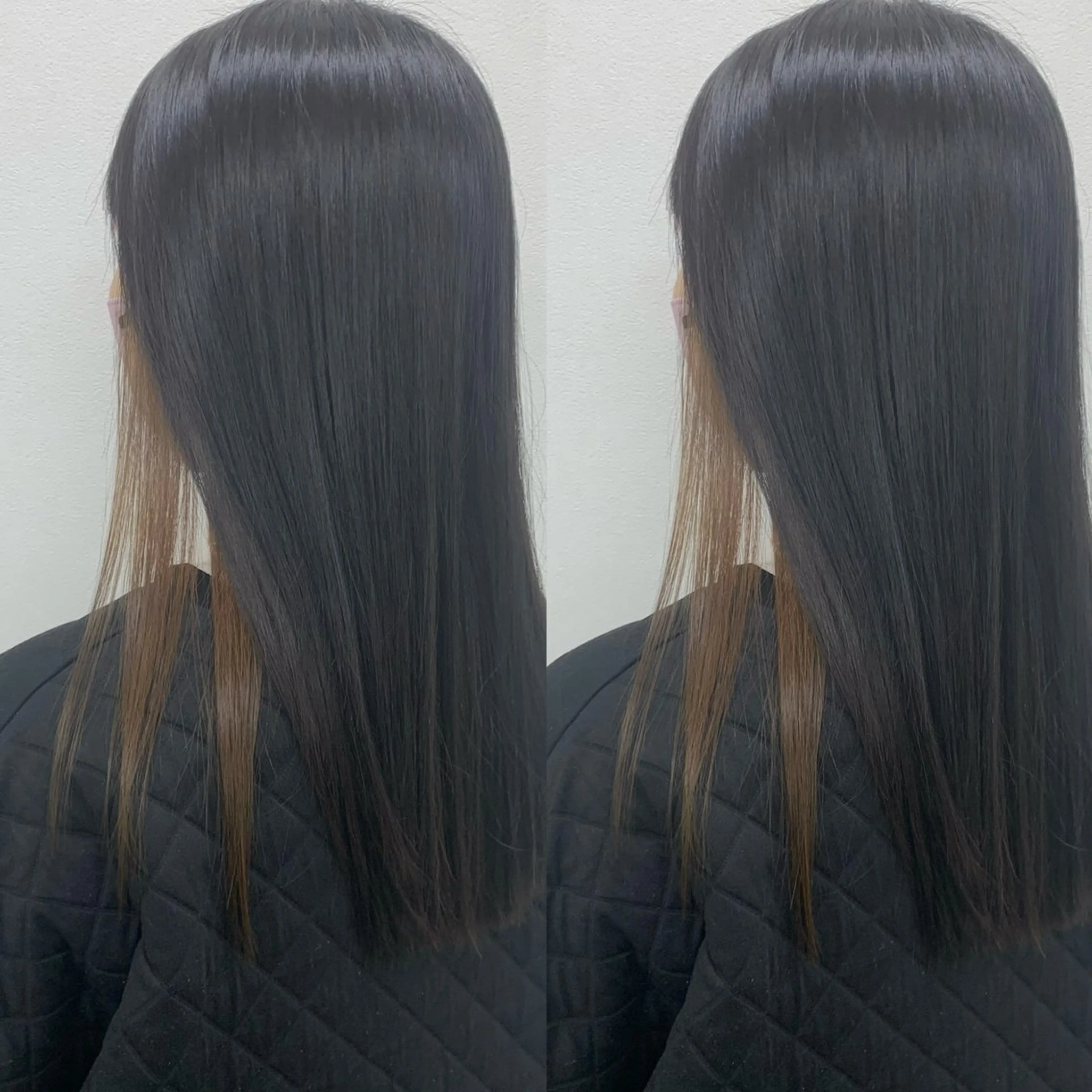 セミロング ブリーチ無しカラー✨ 美鈴のヘアスタイル