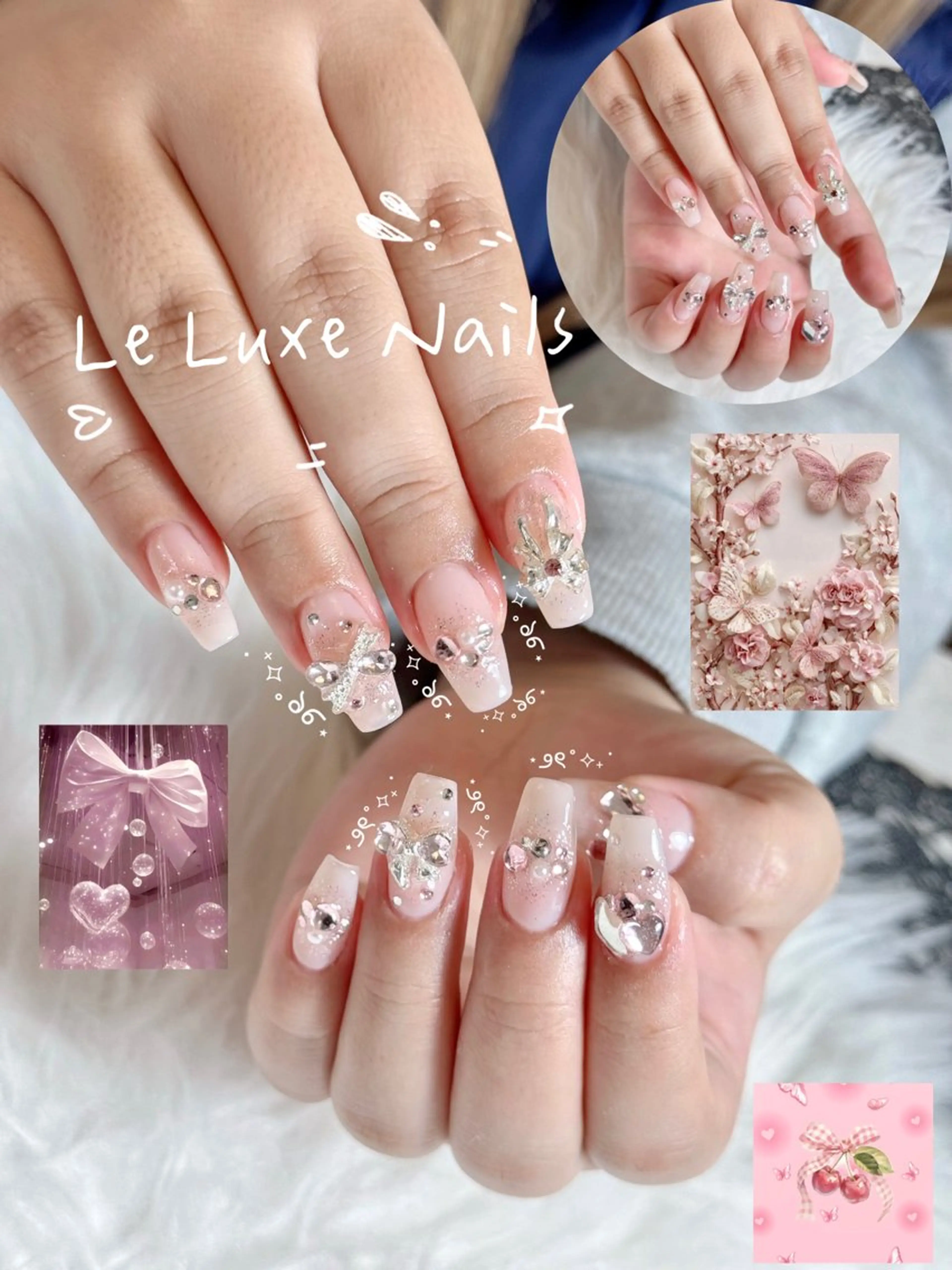 ネイル 長さ出し 持ち込み ネイルチップ le luxe nailsのネイルデザイン