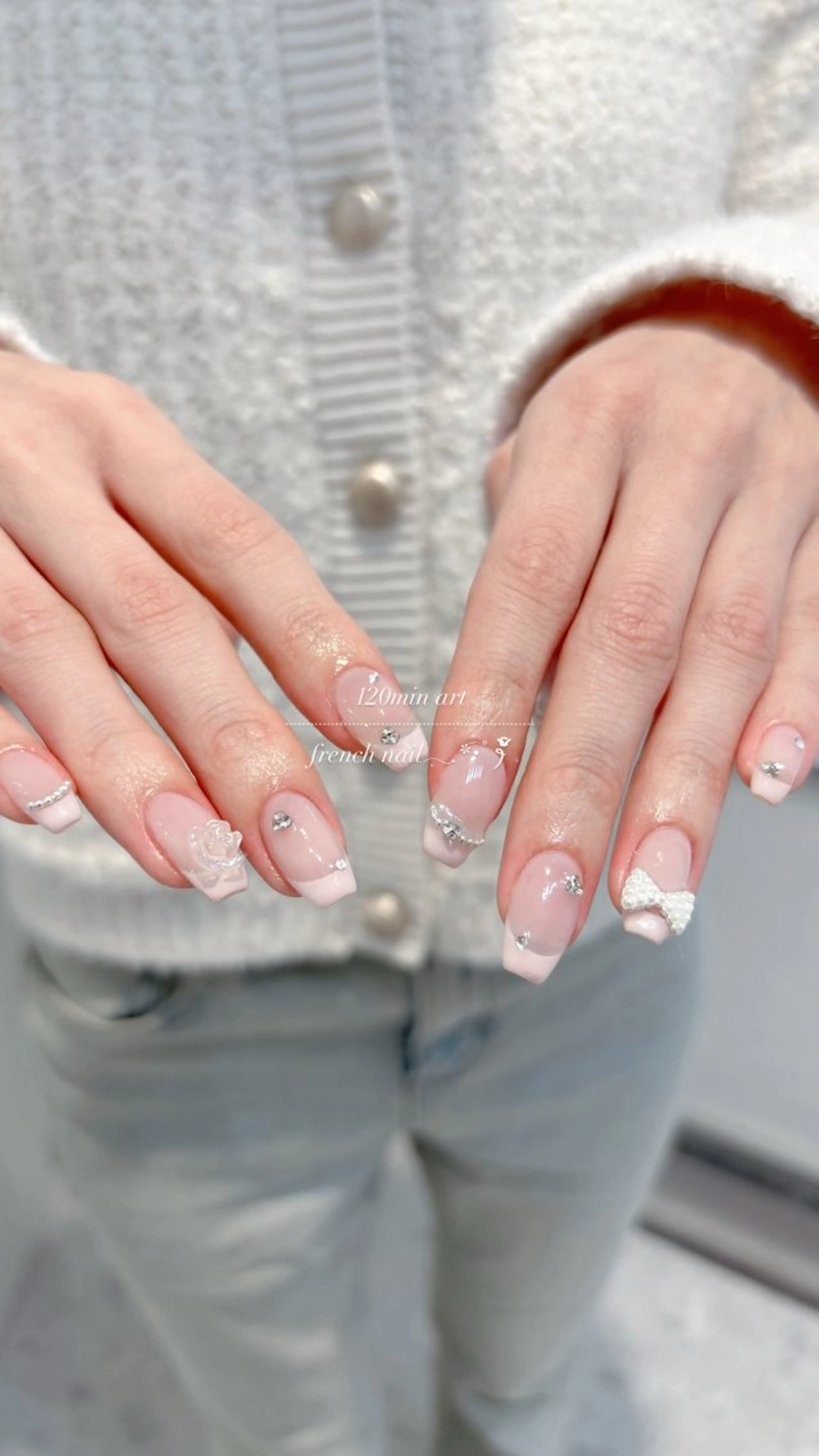 ネイル ハンドネイル 🩰ミキ/韓国♡ 大人girlyネイルのネイルデザイン