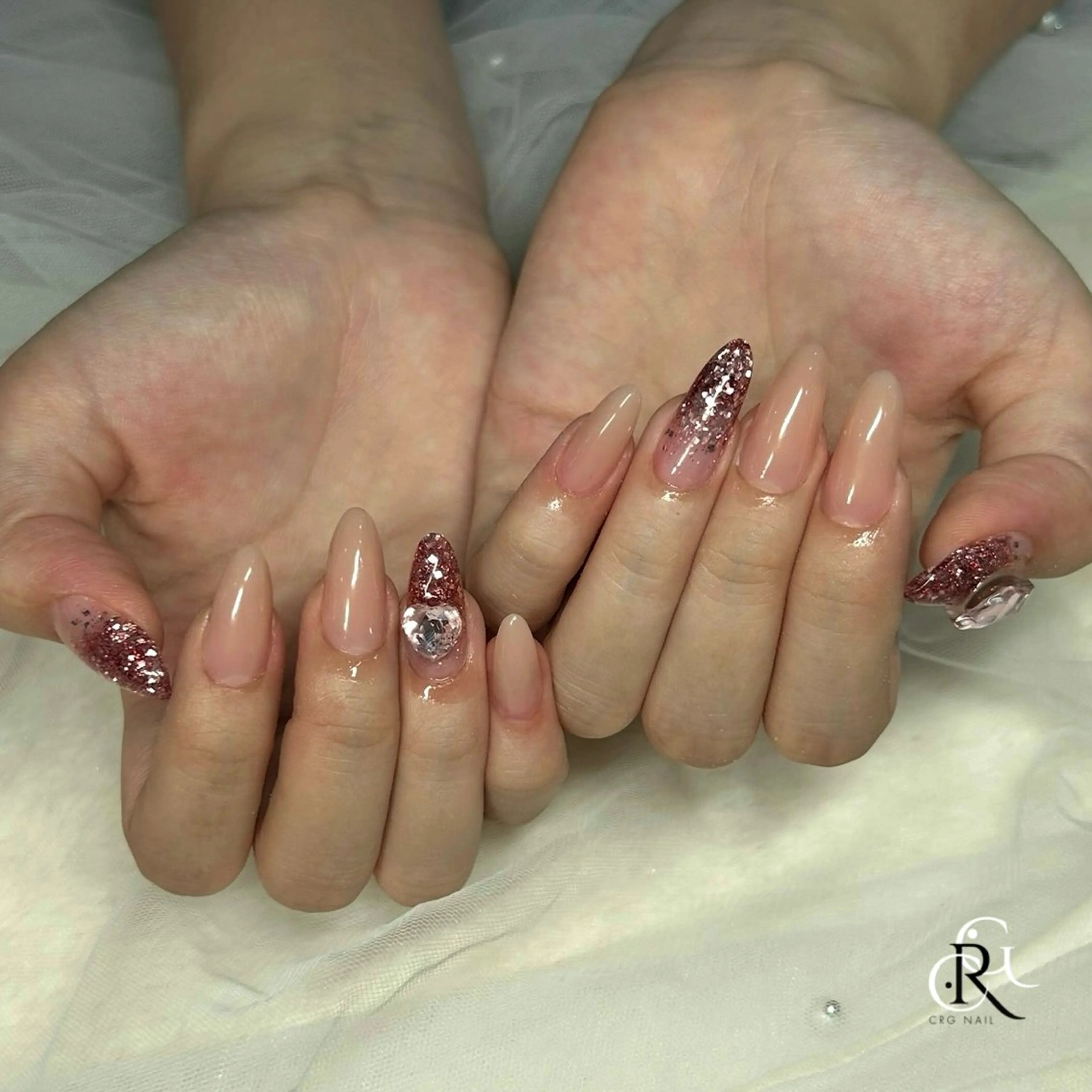 ショート ハンドネイル CRGNAIL RENAのネイルデザイン