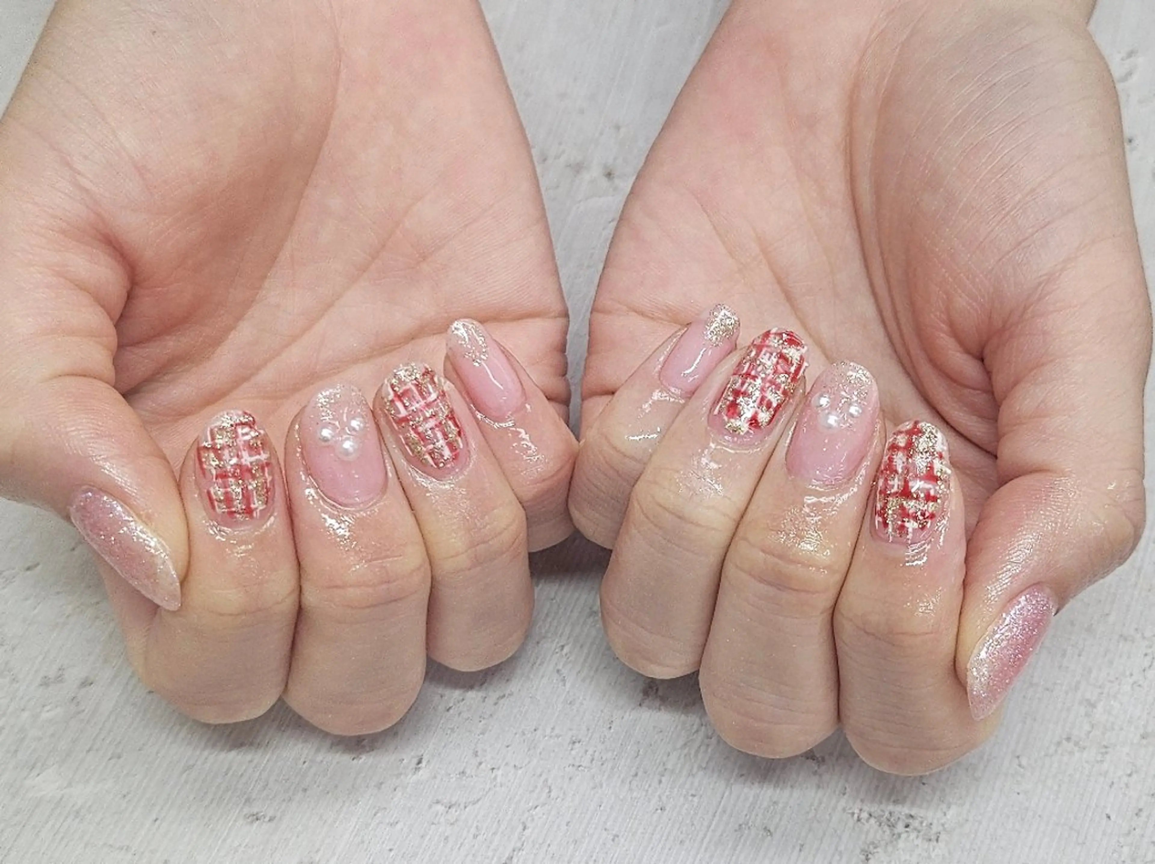 ネイル ツイードネイル NailSalon LuireYUUNAのネイルデザイン