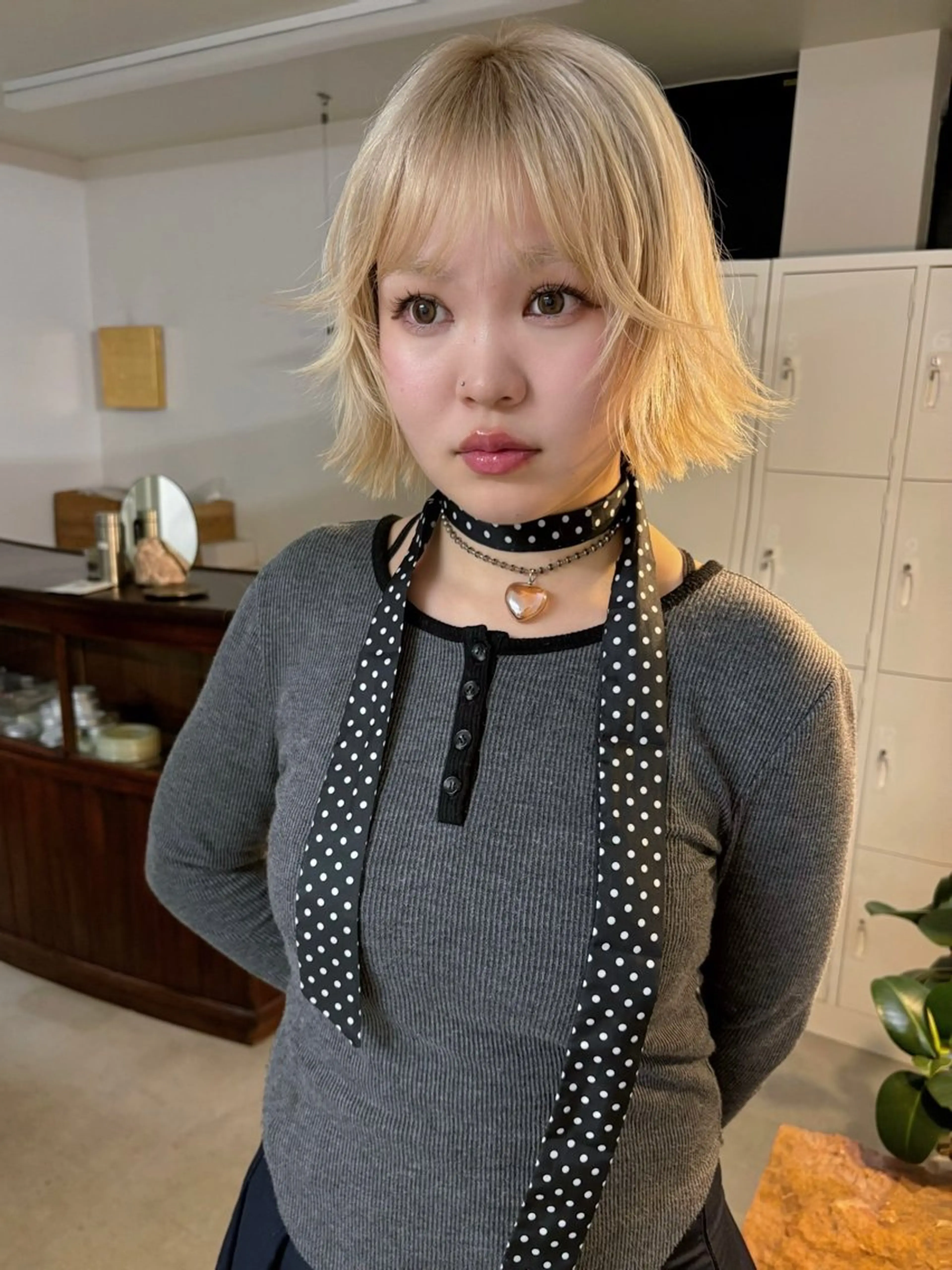 ショート ボブレイヤー ボブ レイヤーカット ニイ/栄/ カラーリスト/ロングのヘアスタイル