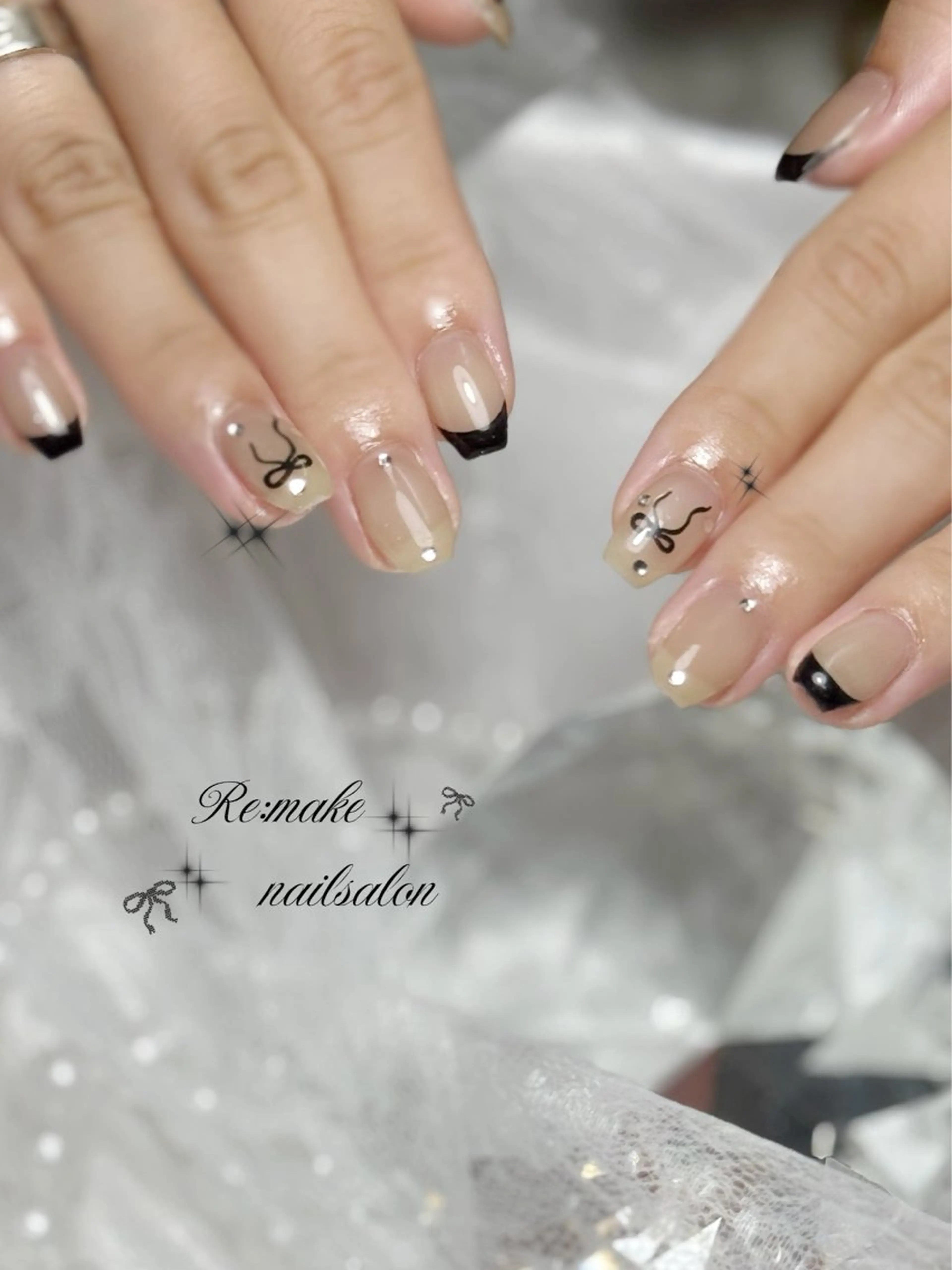 ネイル フレンチネイル ハンドネイル Suetake Shuriのネイルデザイン