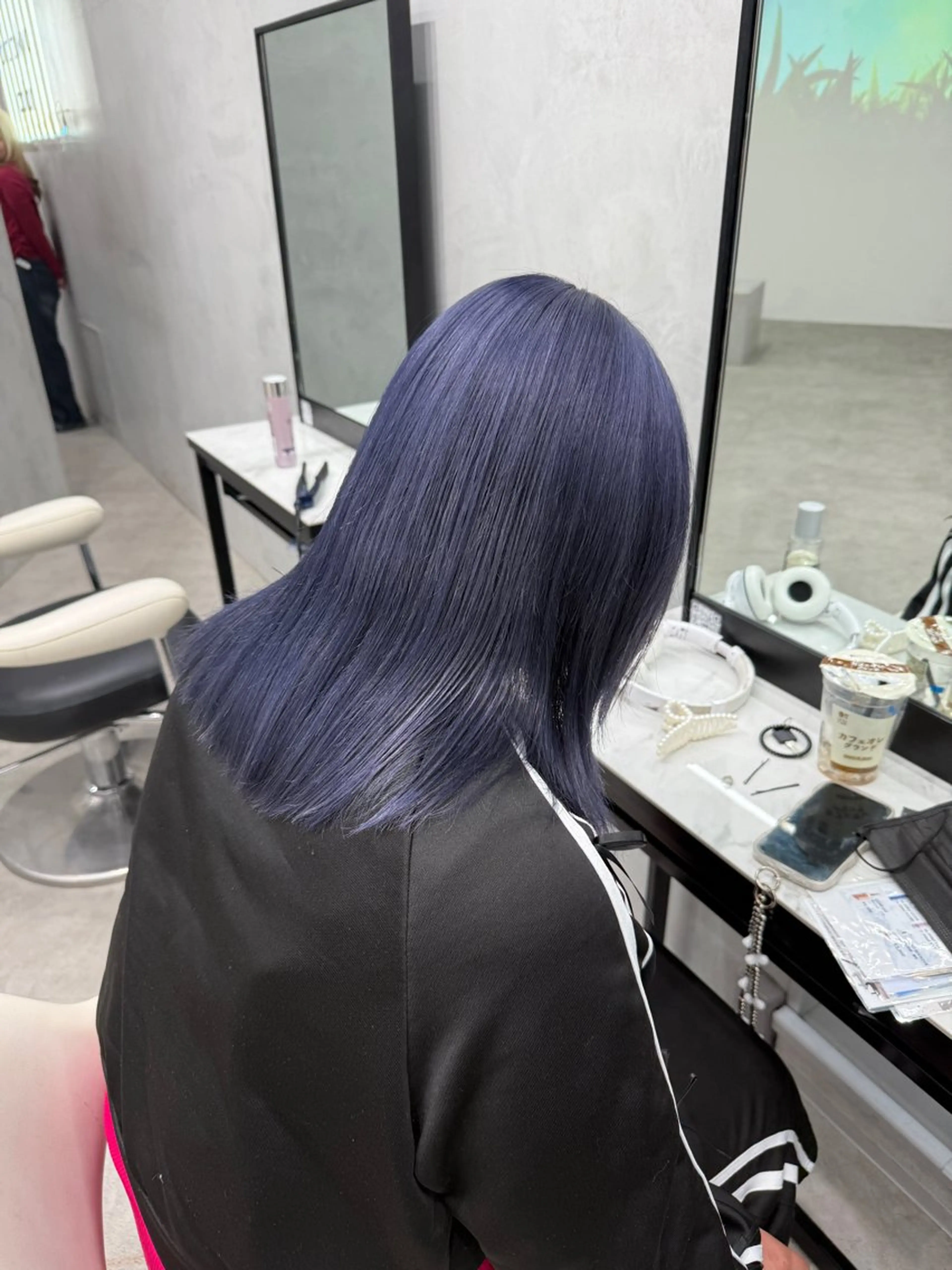 カラー ブルーカラー ブルーラベンダー ラベンダーカラー ヘアカラー カット¥1100 / 𝙍𝙪𝙣𝙖⟡.のヘアスタイル