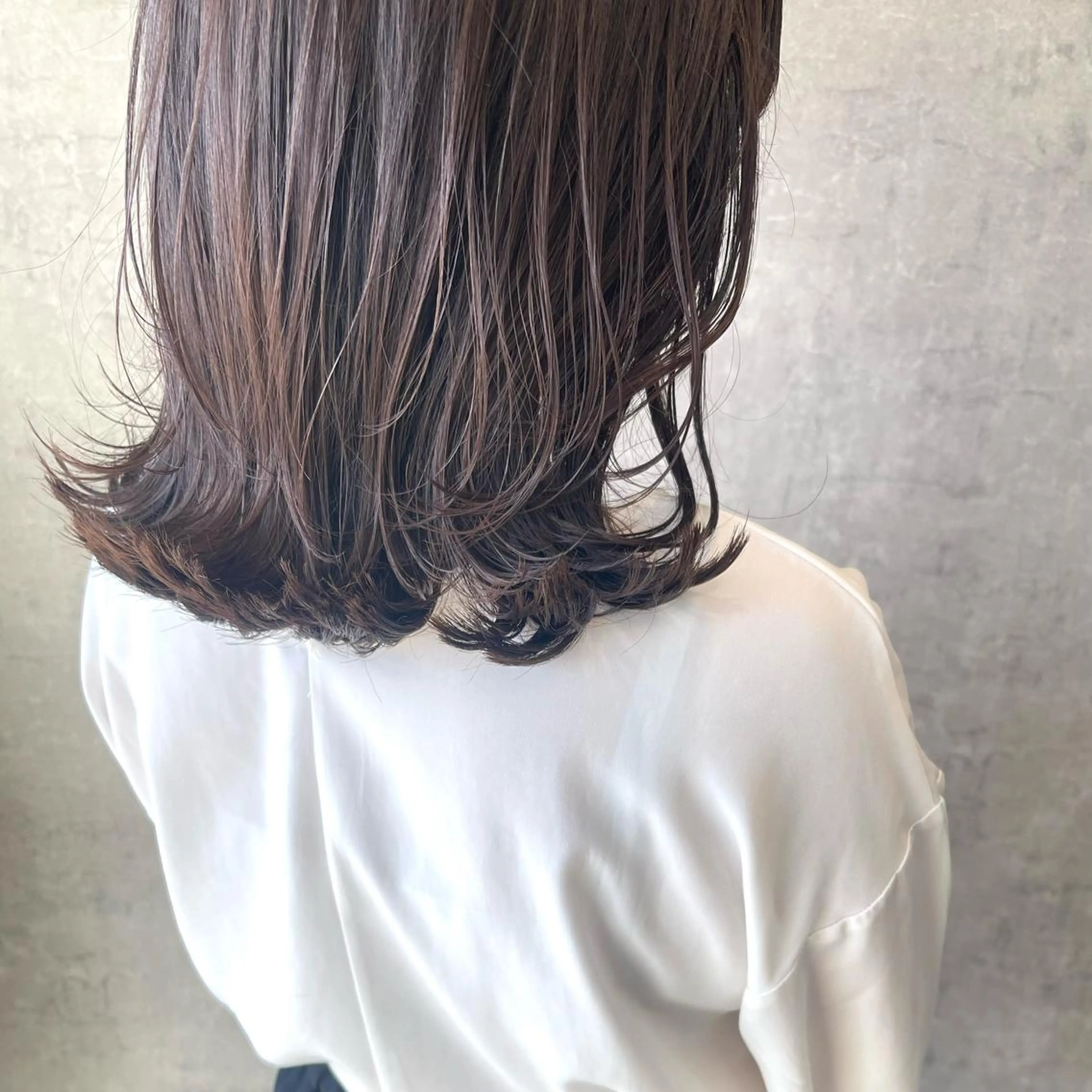ミディアム くびれヘア カット ヘアカラー トリートメント merci.所属・🌻あいり merci.🌻のヘアスタイル