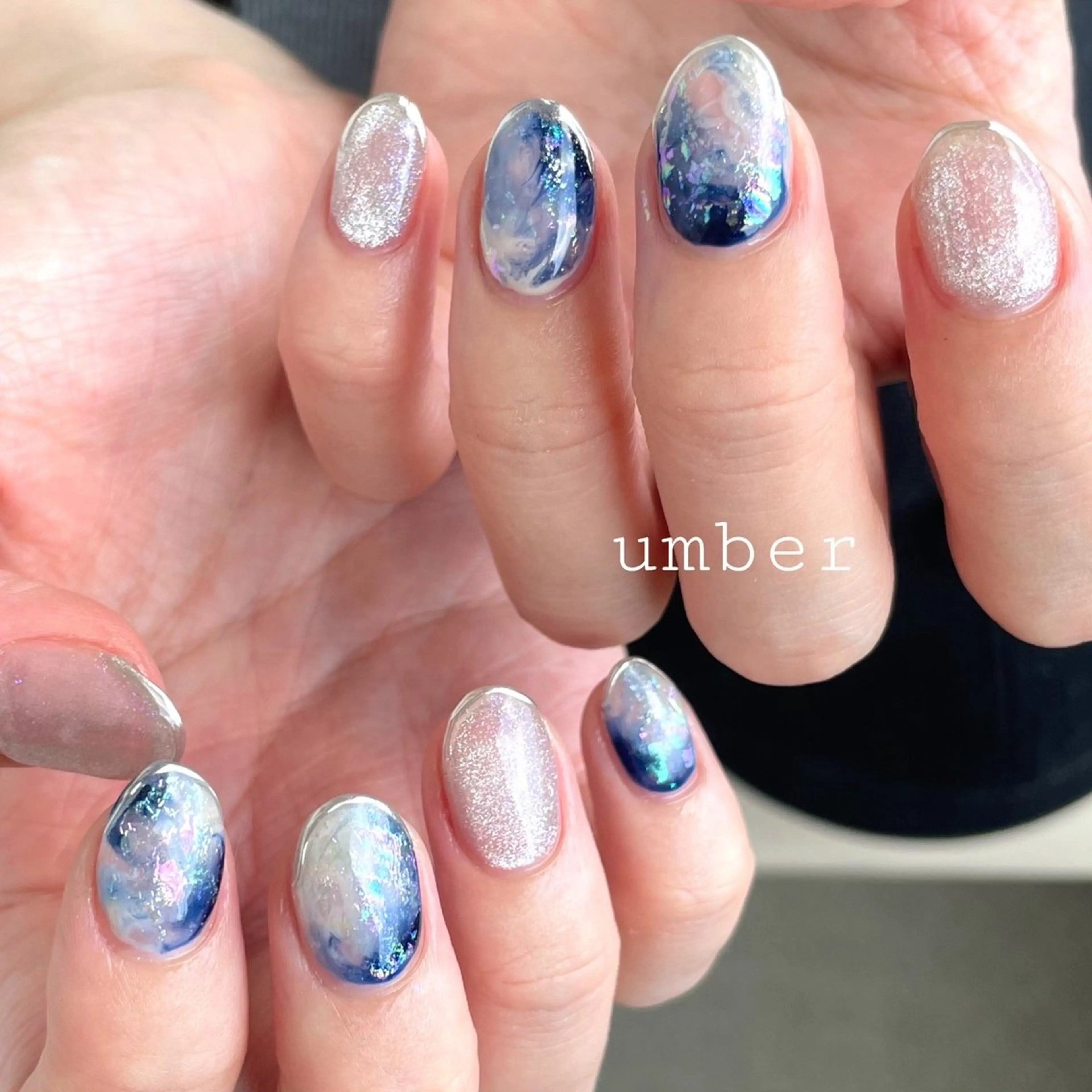 ネイル ハンドネイル umber 三茶1分のネイルデザイン