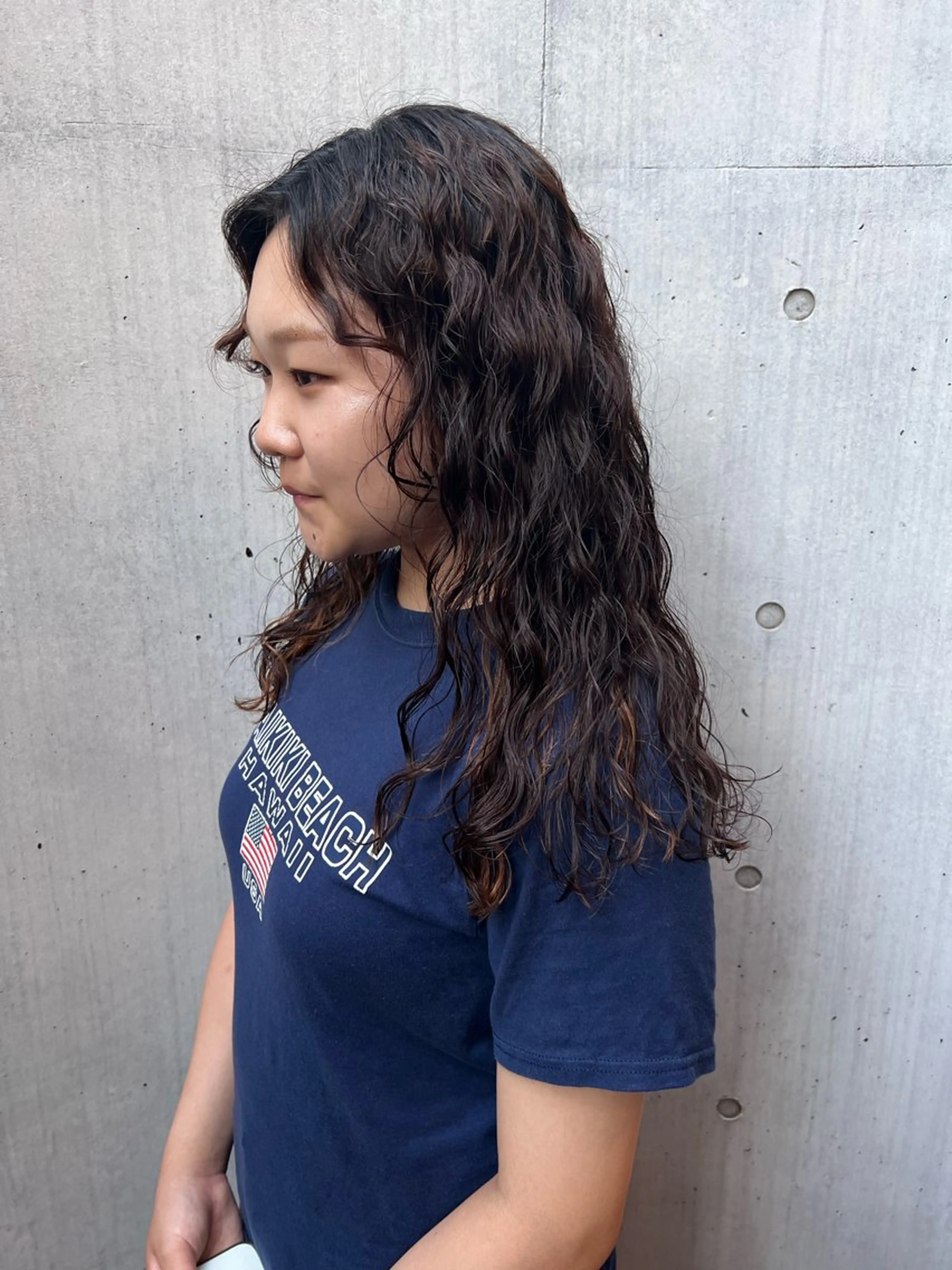 ロング カット パーマ トリートメント デジタルパーマ/ ウェーブパーマ/神野のヘアスタイル