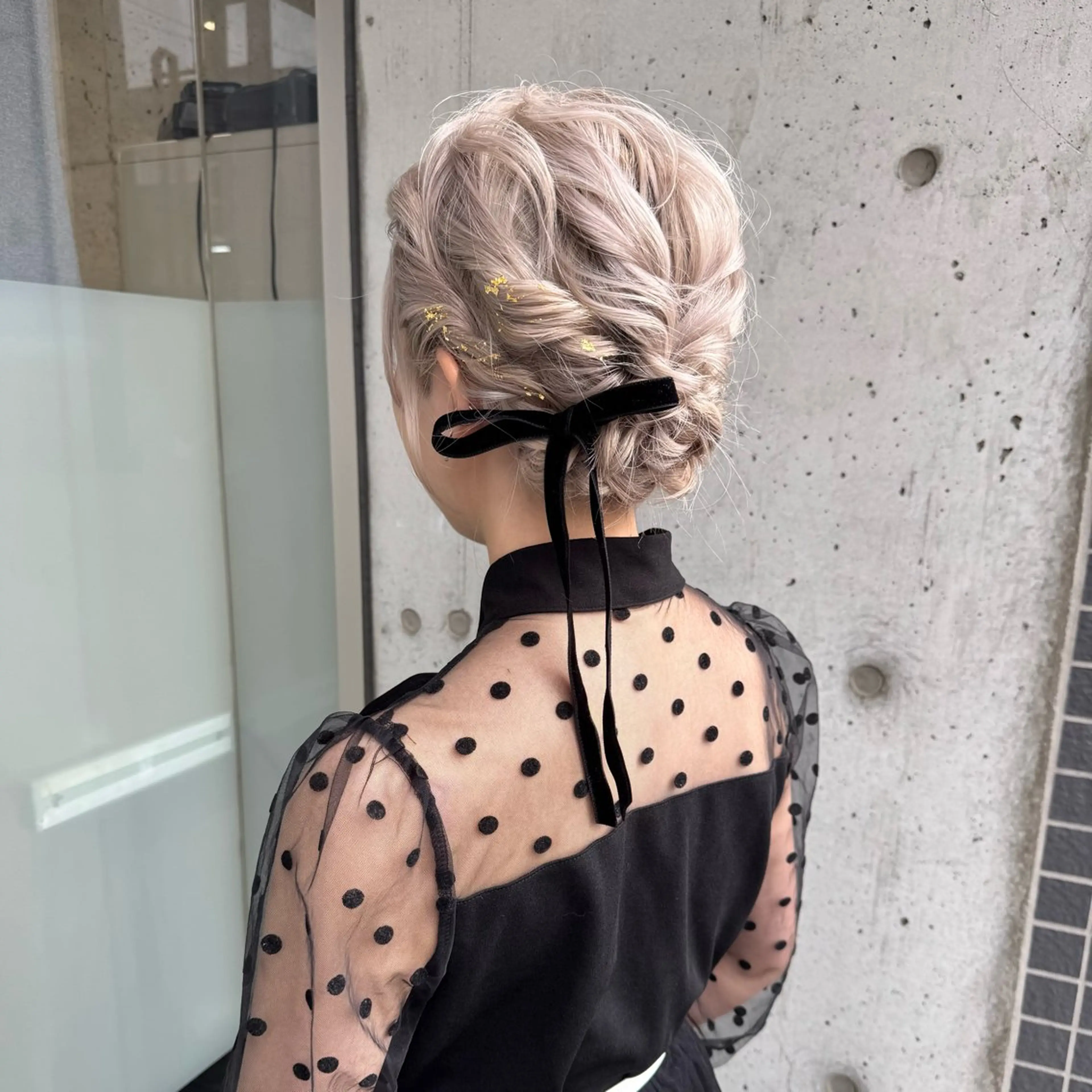 ミディアム ヘアセット 会田有紀 /切りっぱなしボブのヘアスタイル