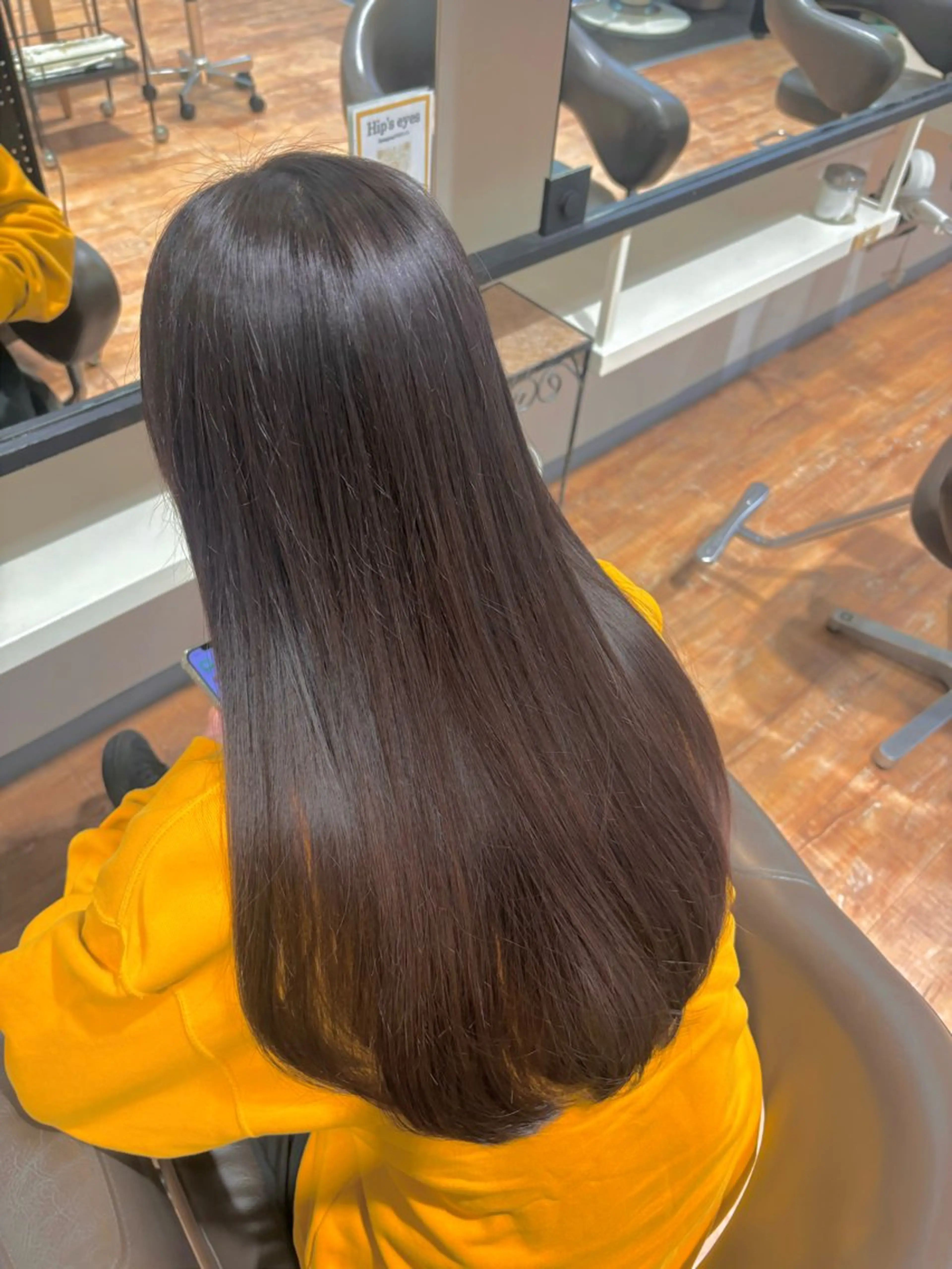 カラー 縮毛矯正 Hip's eyes meiのヘアスタイル