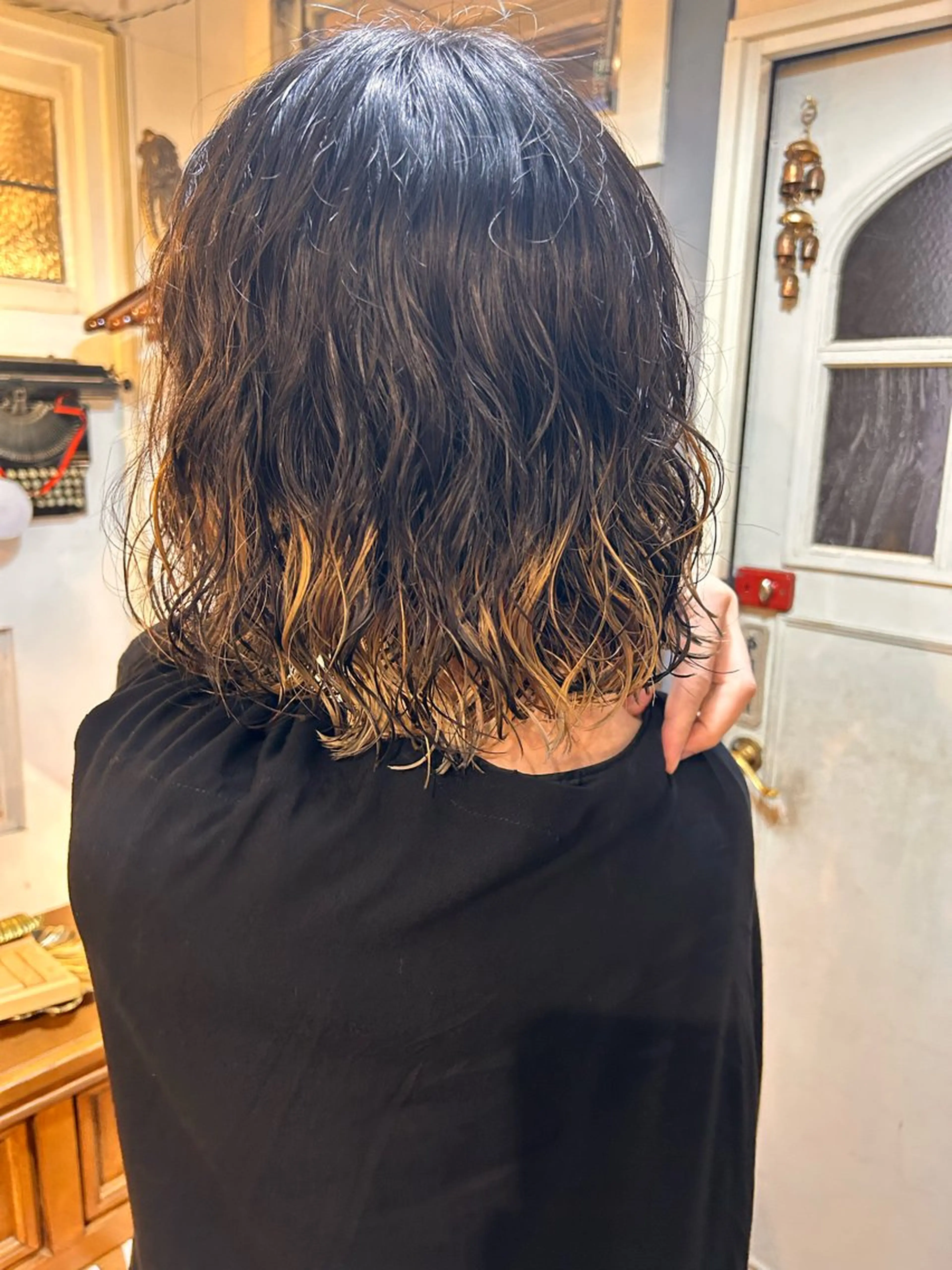 ショート パーマ カット パーマ トリートメント 清水千優/パーマ/透 明感カラー/メンズのヘアスタイル