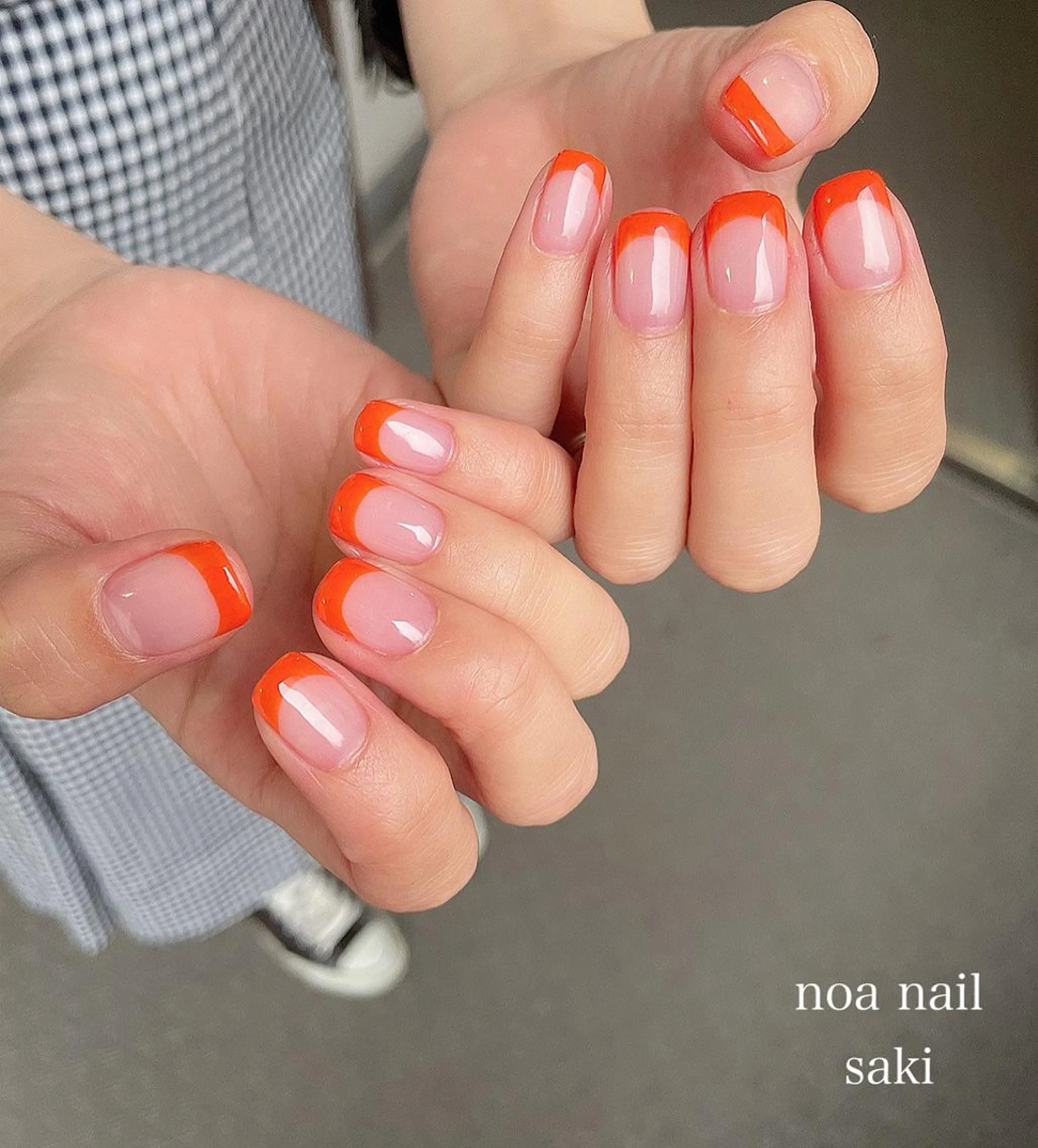 ネイル アートネイル オーロラネイル フレンチネイル ジェルネイル 氷ネイル・うるうるネイル nailsalon noa所属・nailist sakiのネイルデザイン