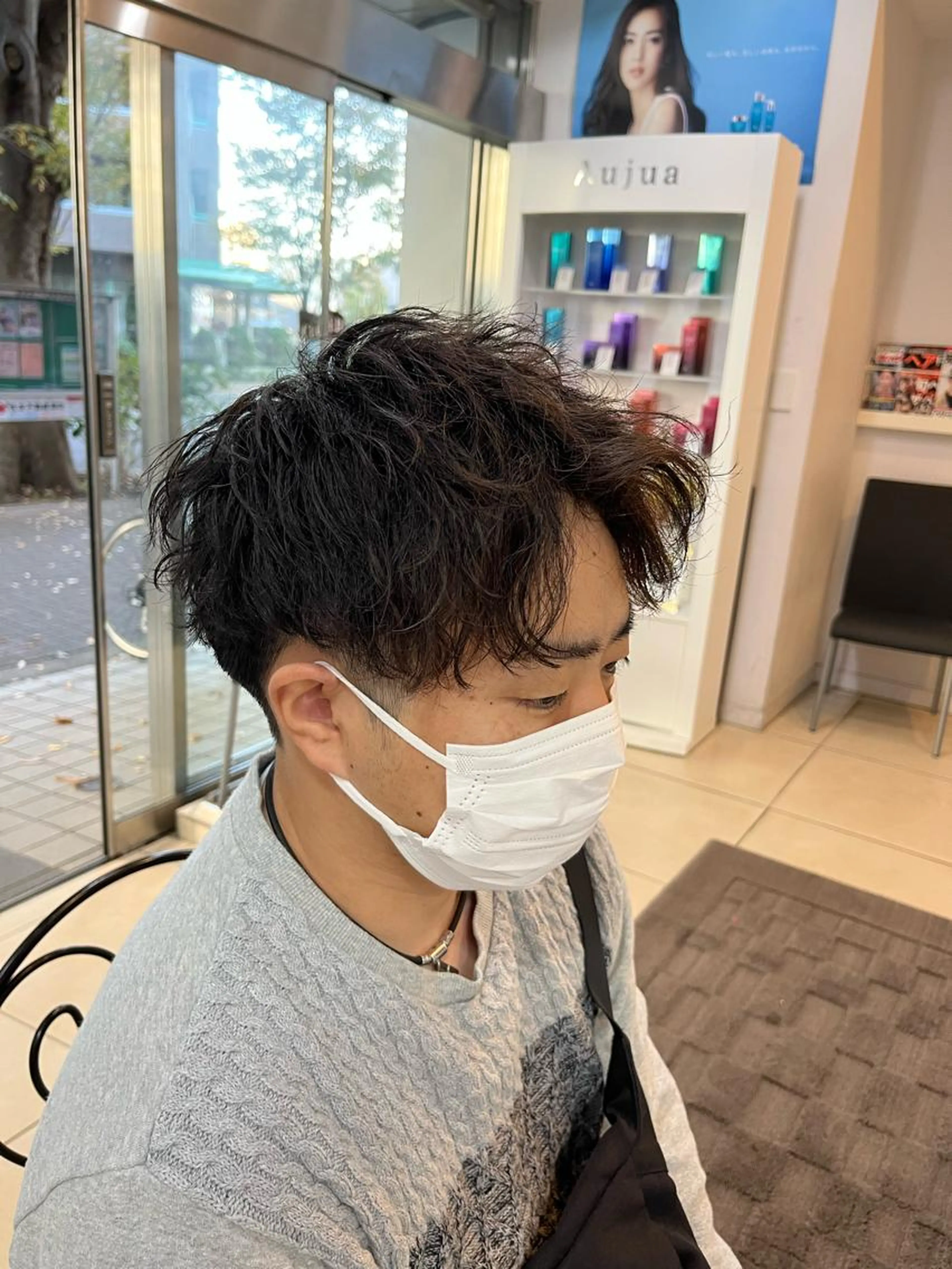 【ご来店1​〜​3回目限定！】バチバチに決めましょう✨メンズカット＋ツイストパーマ🥀#メンズ#メンズカット#メンズパーマの写真