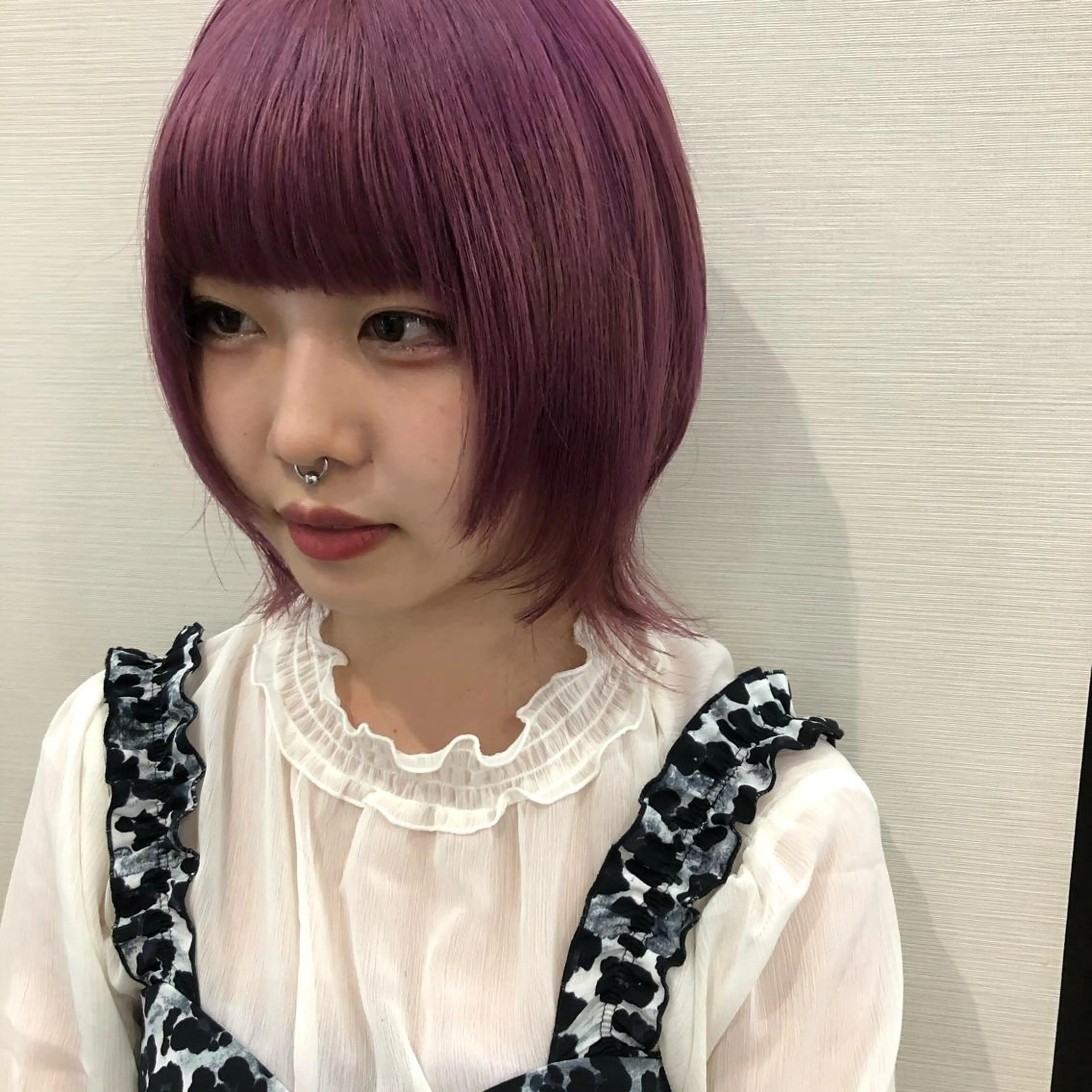 ショート カラー ピンクカラー バイオレットカラー バイオレットピンク Kouta/似合わせ /パーマ/カラーのヘアスタイル