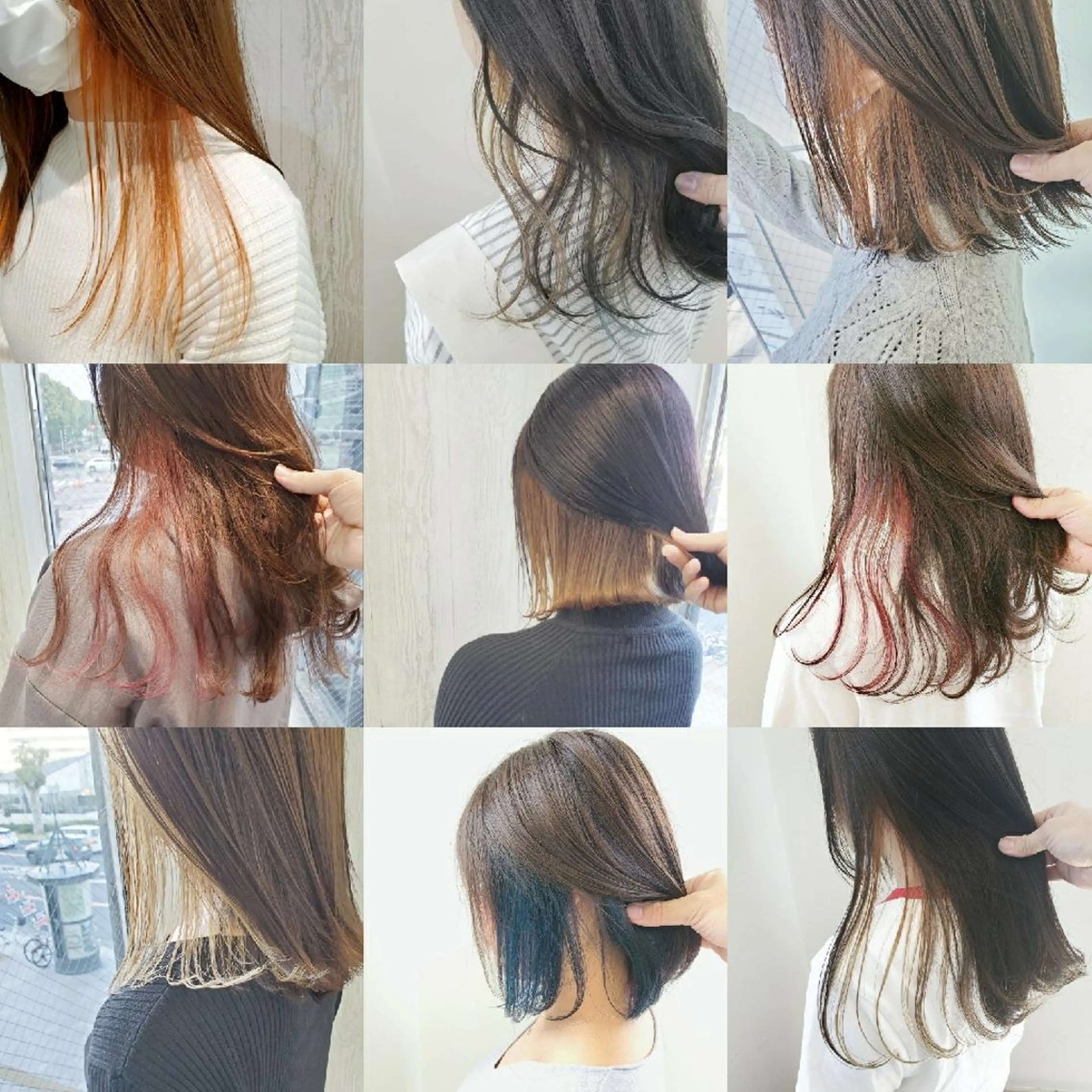 カラー ミディアム インナーカラー ヘアカラー トリートメント レイヤーカット/ ウルフカット/大橋 のヘアスタイル