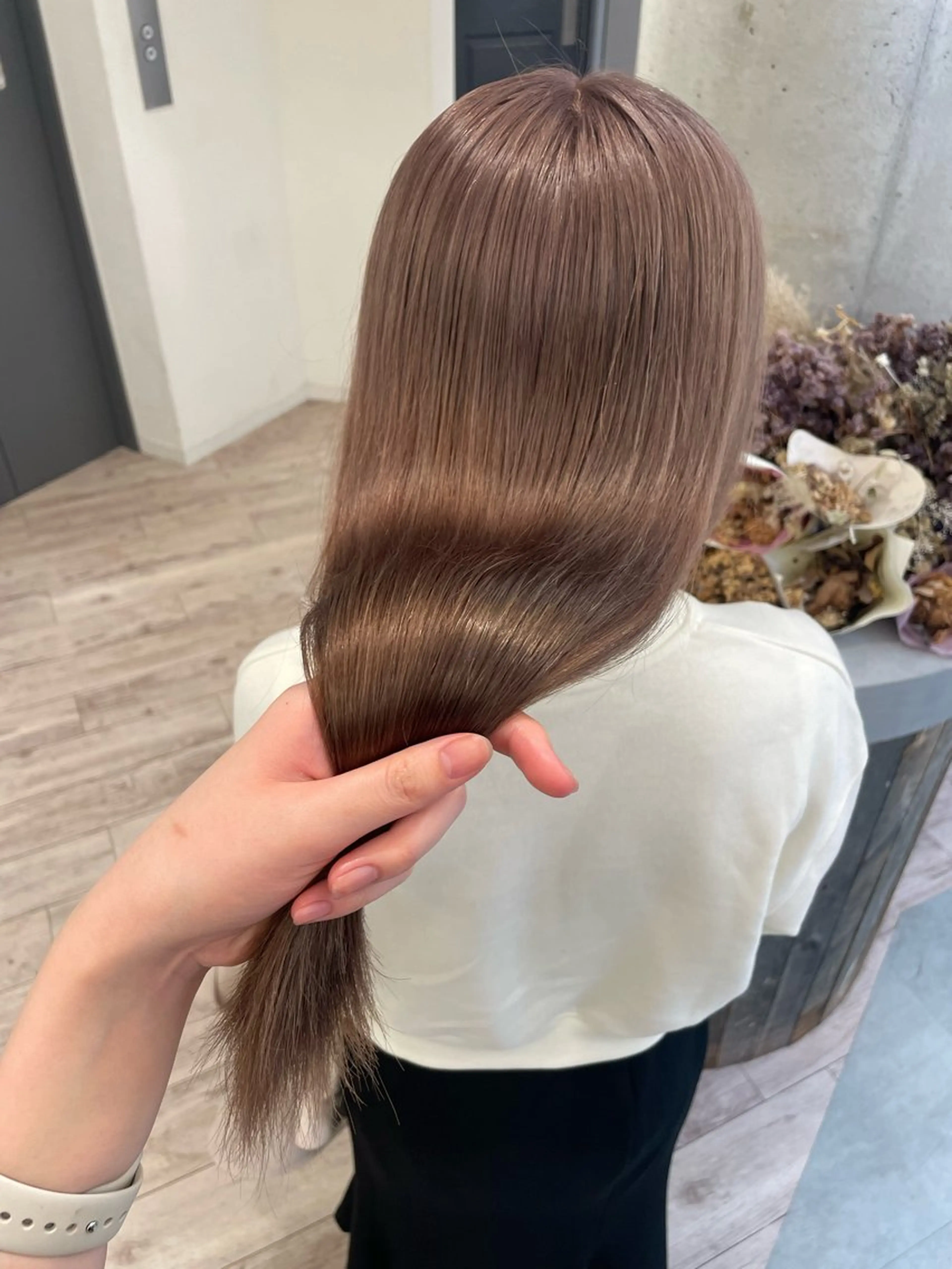 ロング ヘアカラー トリートメント ♡似合わせハイトーン ♡maiのヘアスタイル