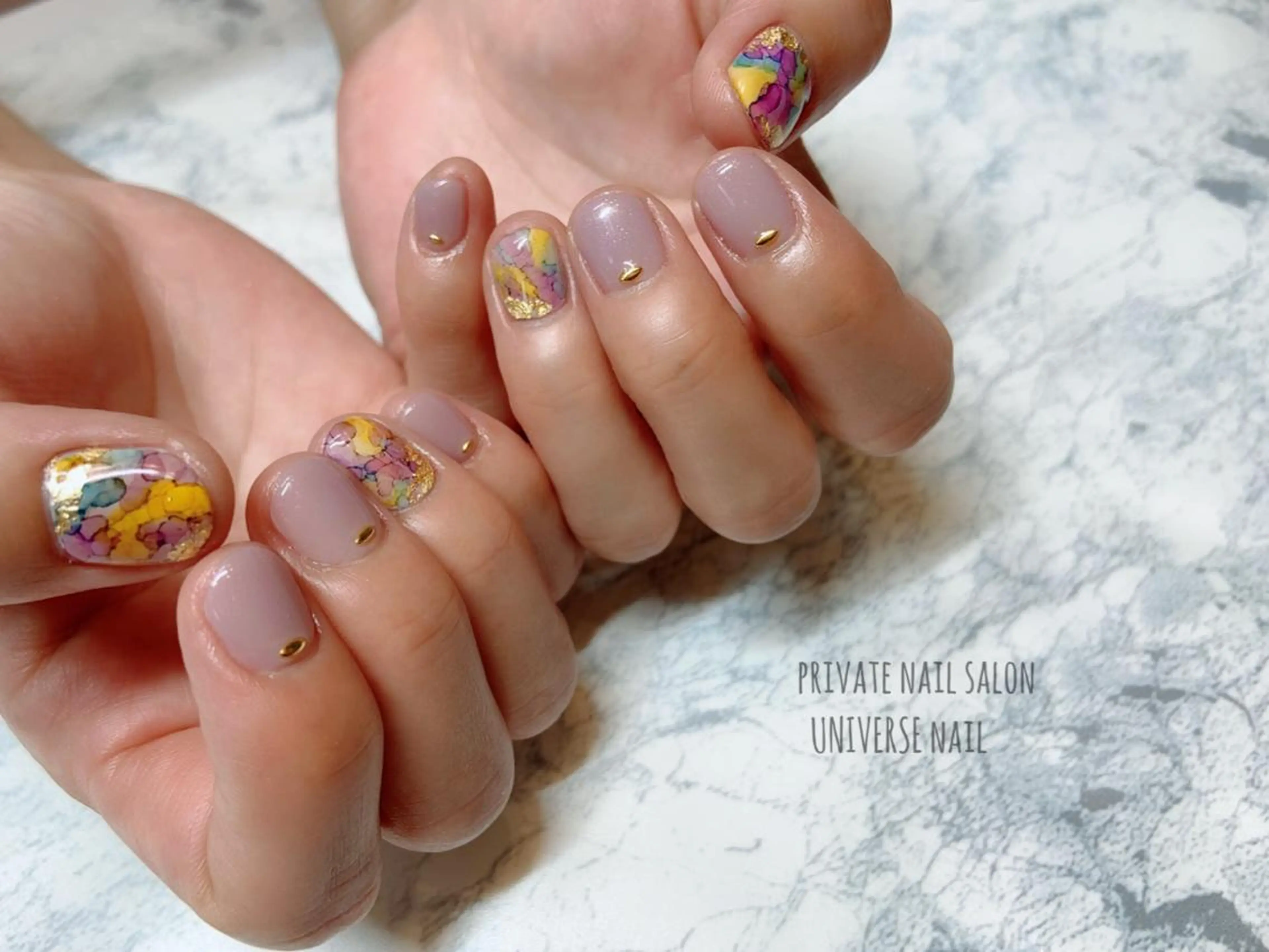 ネイル ハンドネイル UNIVERSEnail所属・ネイリスト YUKIのネイルデザイン