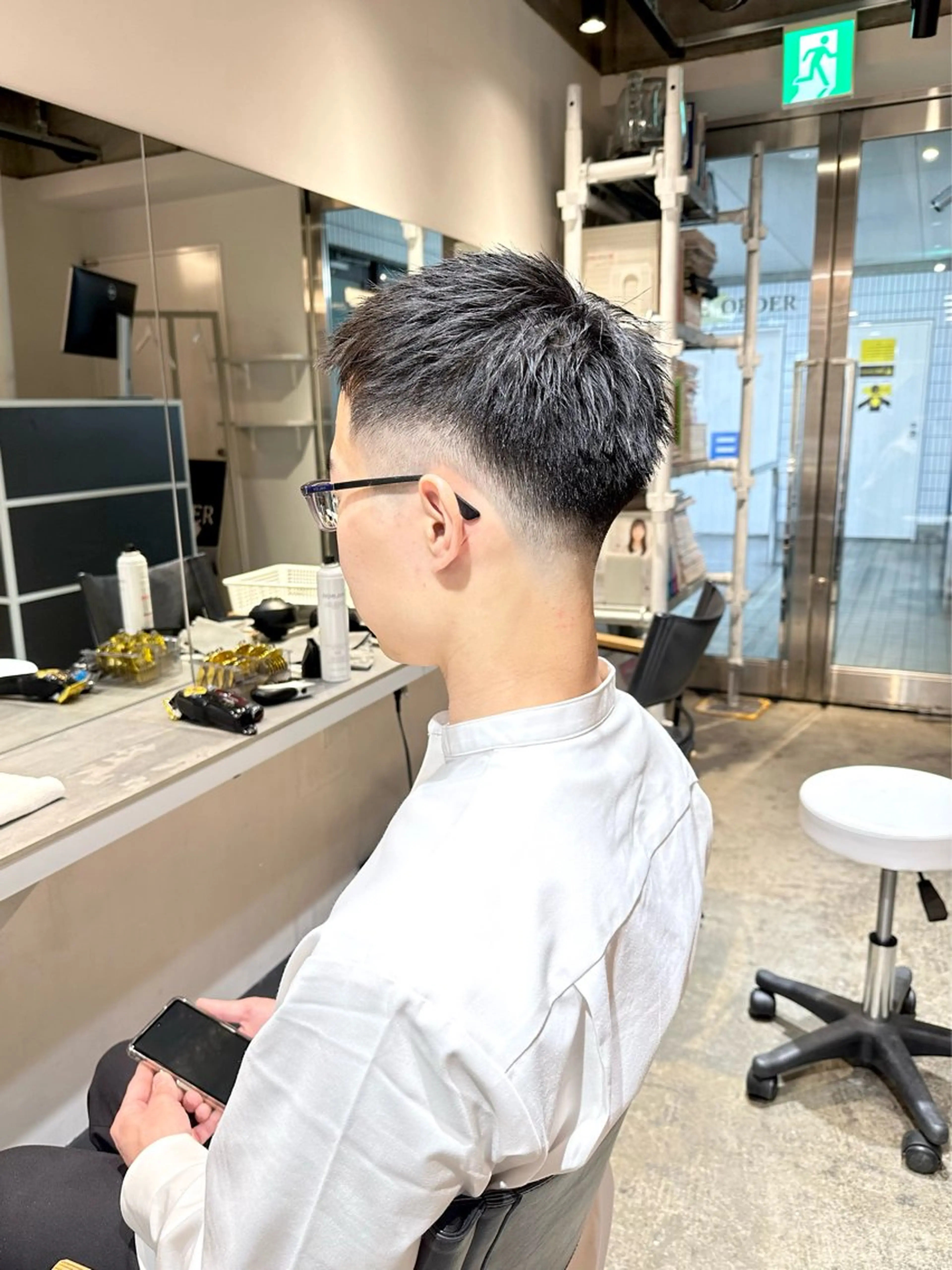 メンズ フェードカット メンズパーマ 刈り上げ カット 骨格補正施術/メンズ 専門美容師/YUYAのヘアスタイル