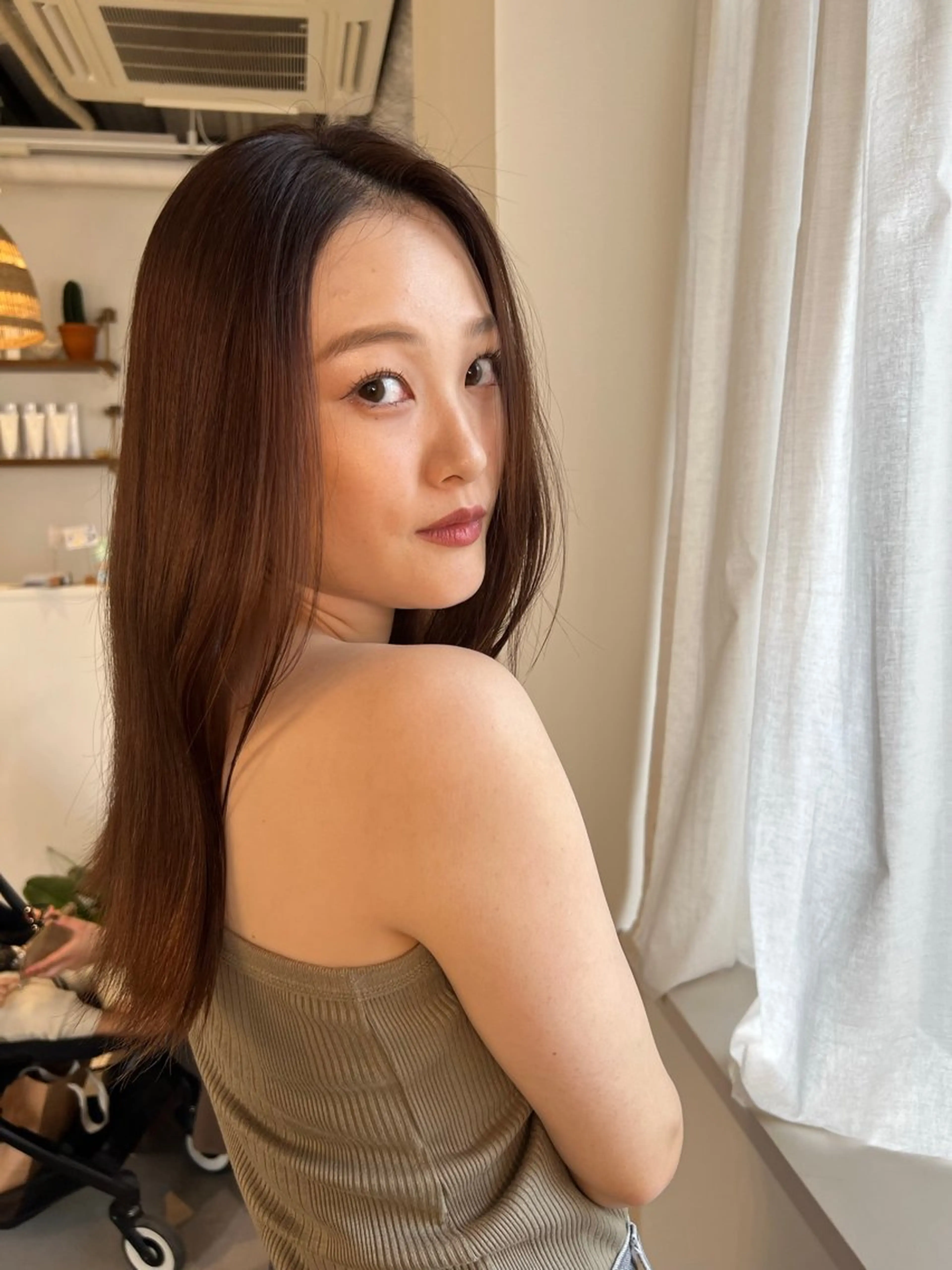 セミロング カット ヘアカラー トリートメント ココルアナ 豊中美容室のヘアスタイル