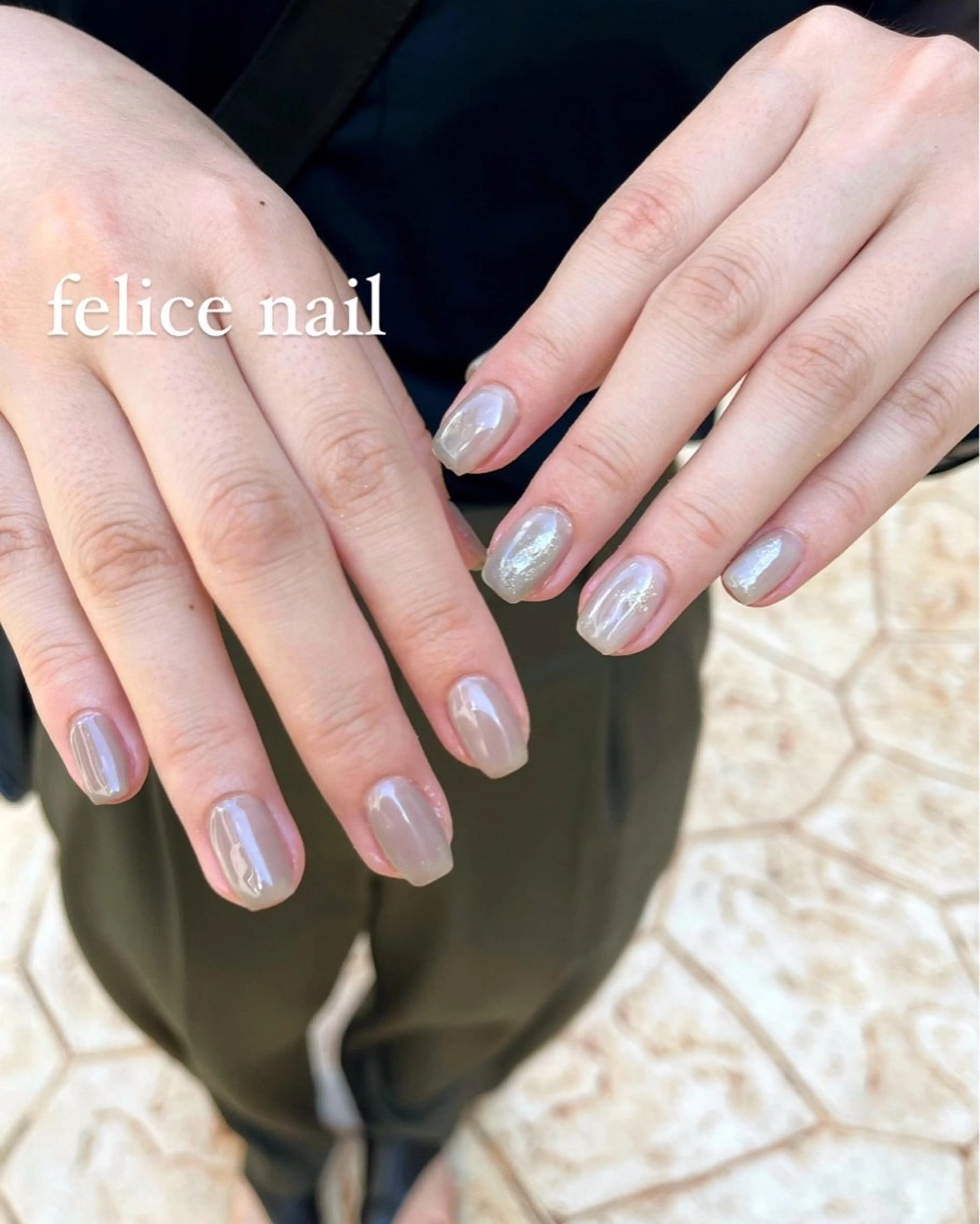 ネイル ニュアンスネイル オフィスネイル シンプルネイル felice nailのネイルデザイン