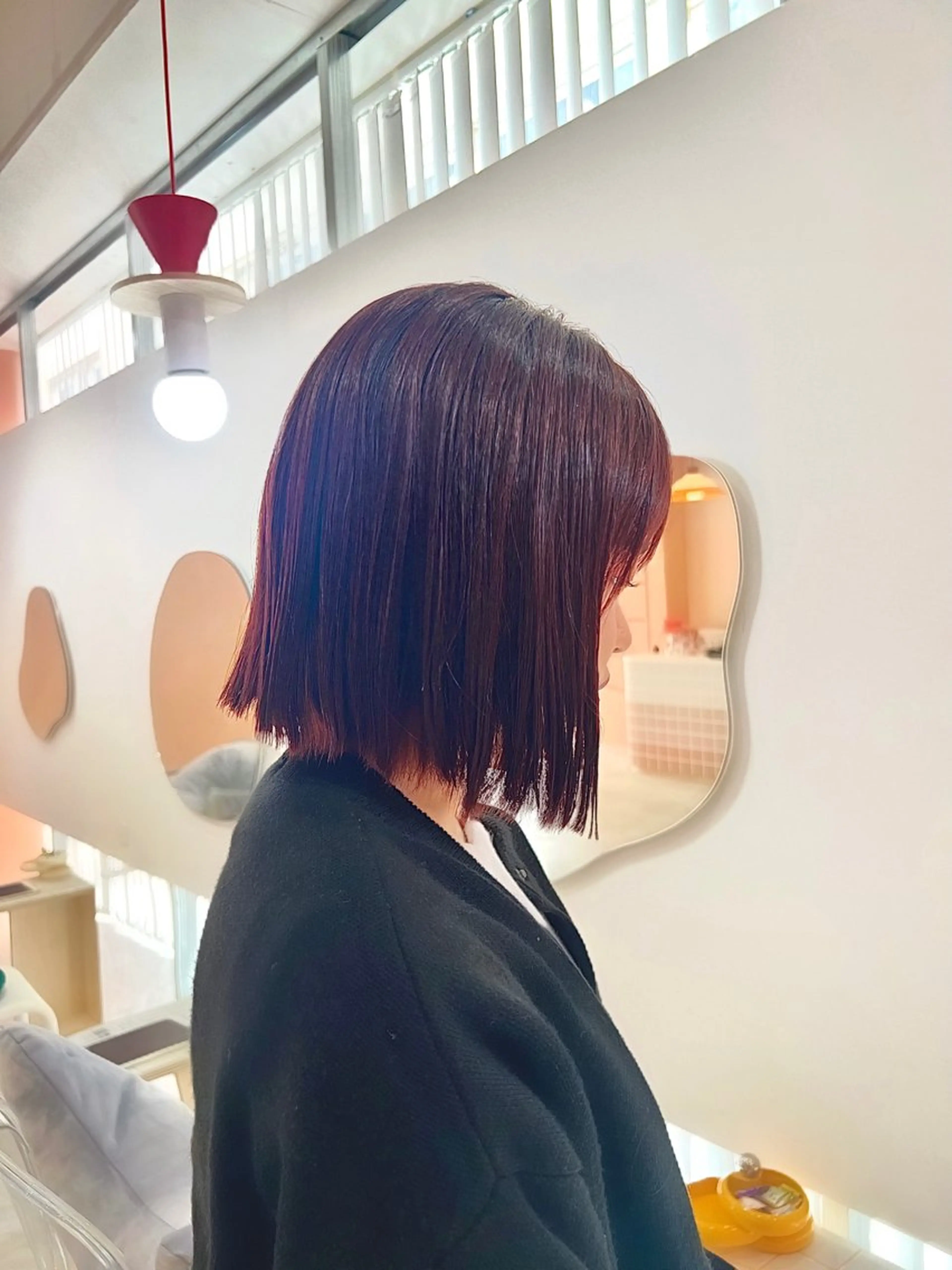 カラー レッドカラー mizuki ,のヘアスタイル