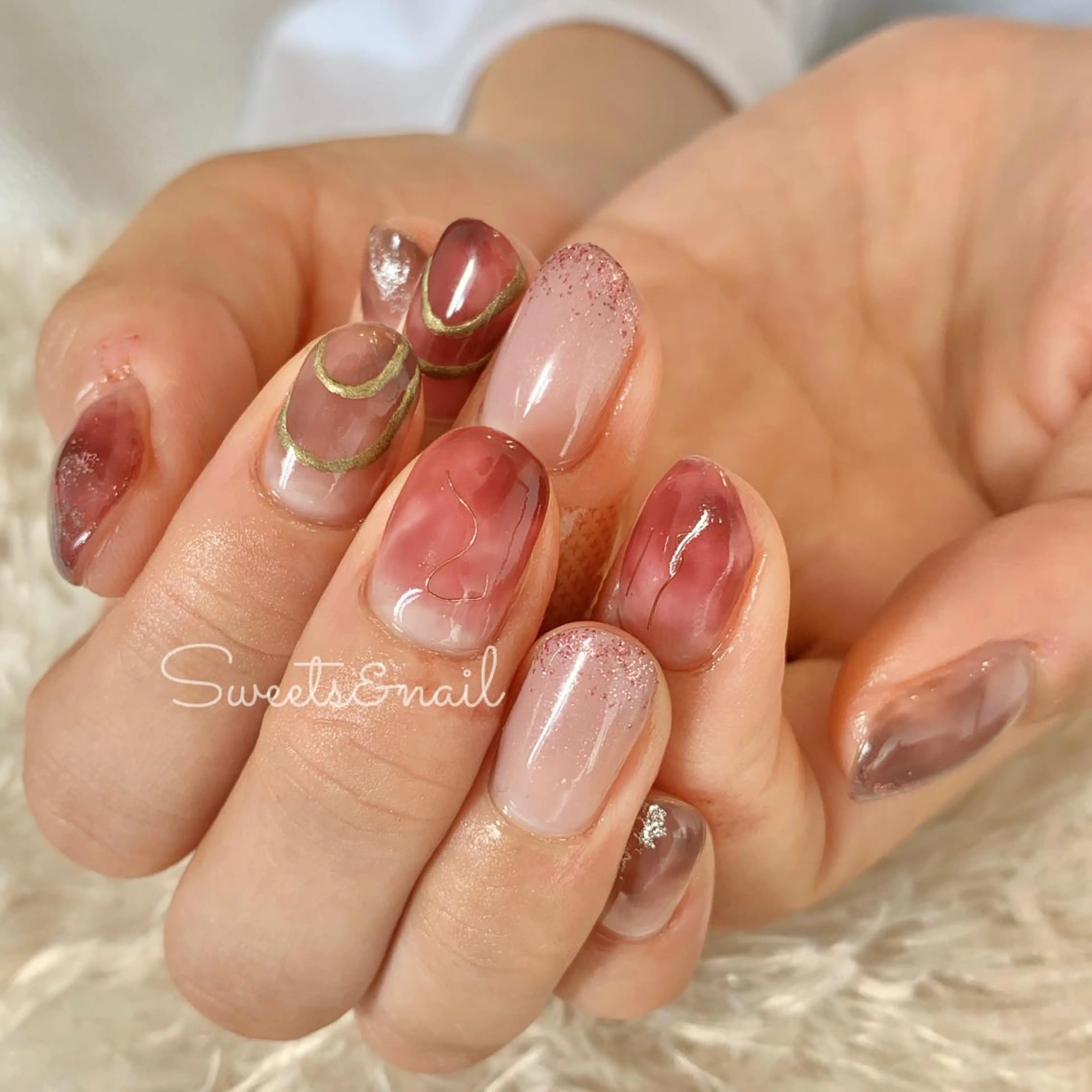 ネイル ニュアンスネイル Sweets＆ nail みなこのネイルデザイン