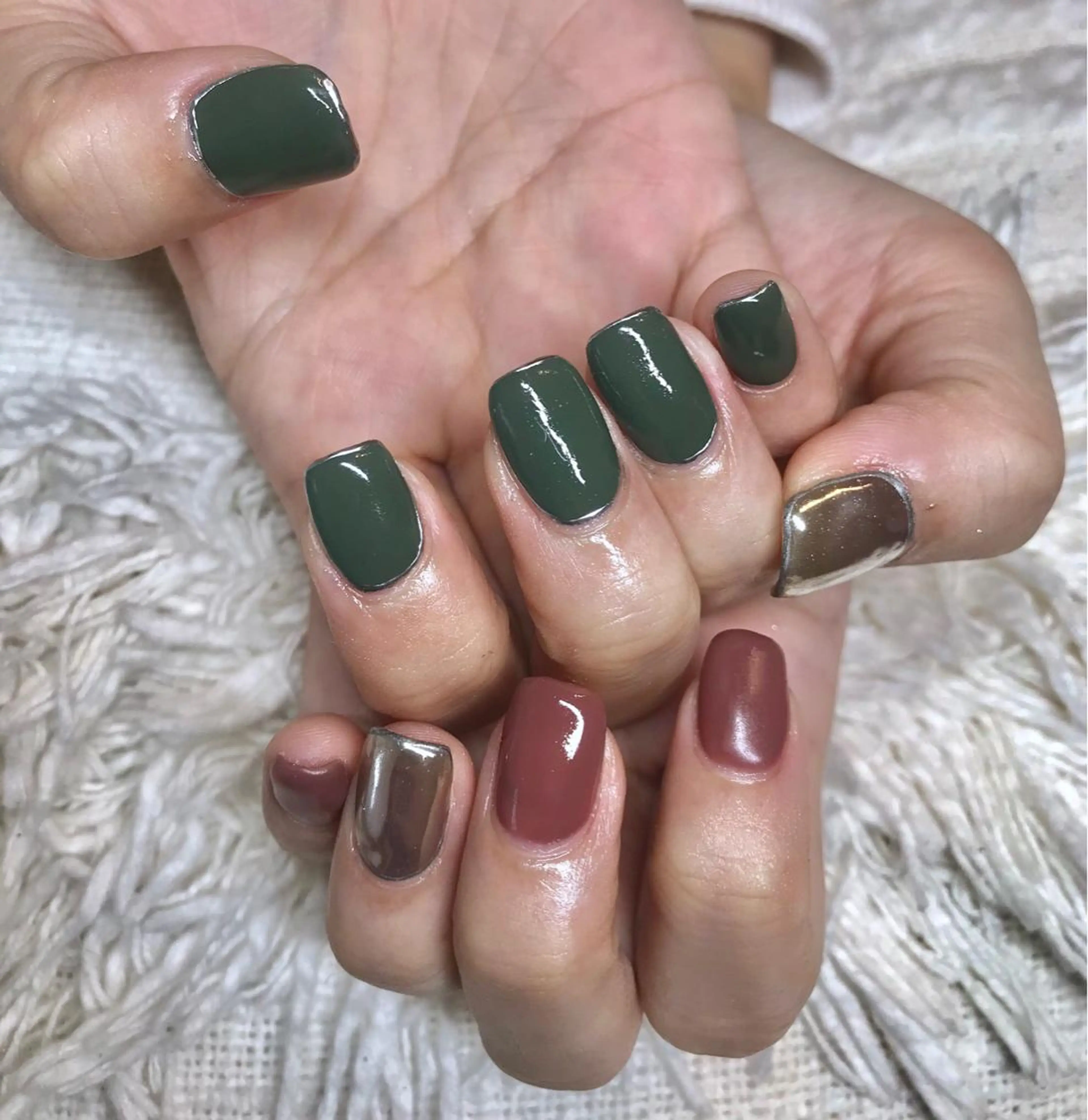 ショート カラー ヘアアレンジ ネイル マツエク・マツパ ハンドネイル ハンドケア nail&eye Aoのマツエク・マツパデザイン