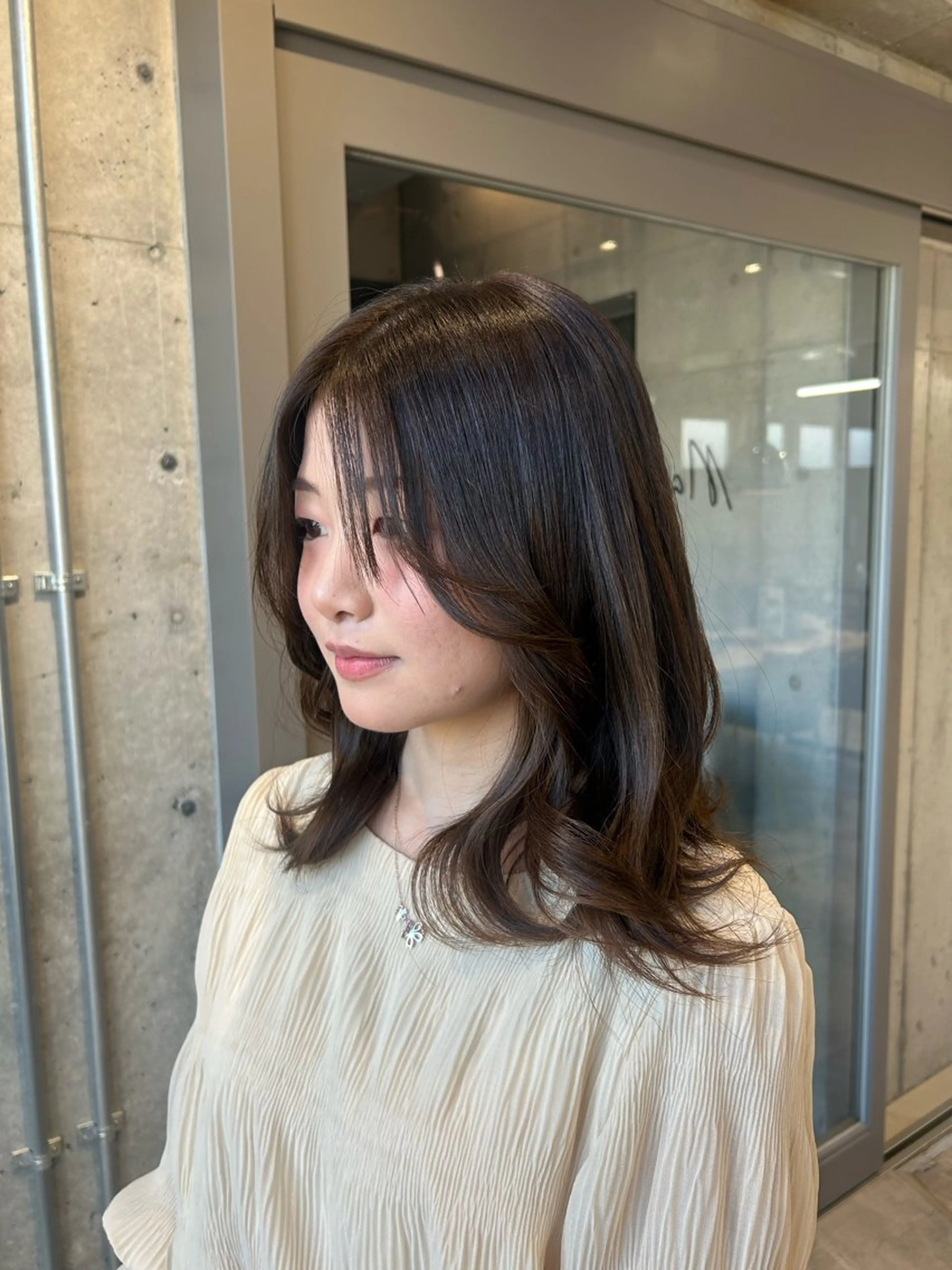 セミロング カラー ヘアカラー トリートメント 韓国モテカラー/ KaRin👼🏻のヘアスタイル