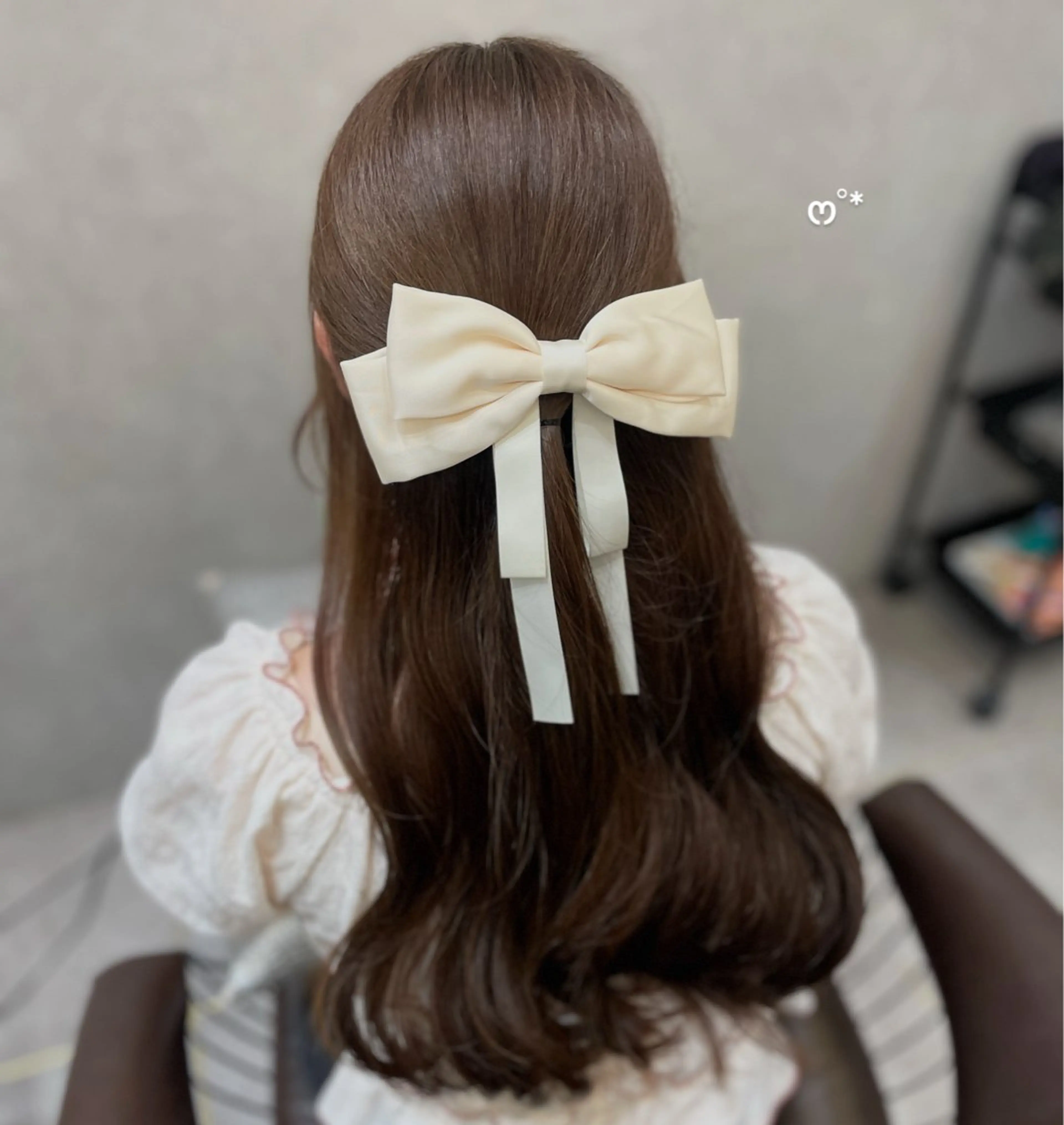 セミロング カット ヘアカラー MOE 福岡韓国ヘア✧︎のヘアスタイル