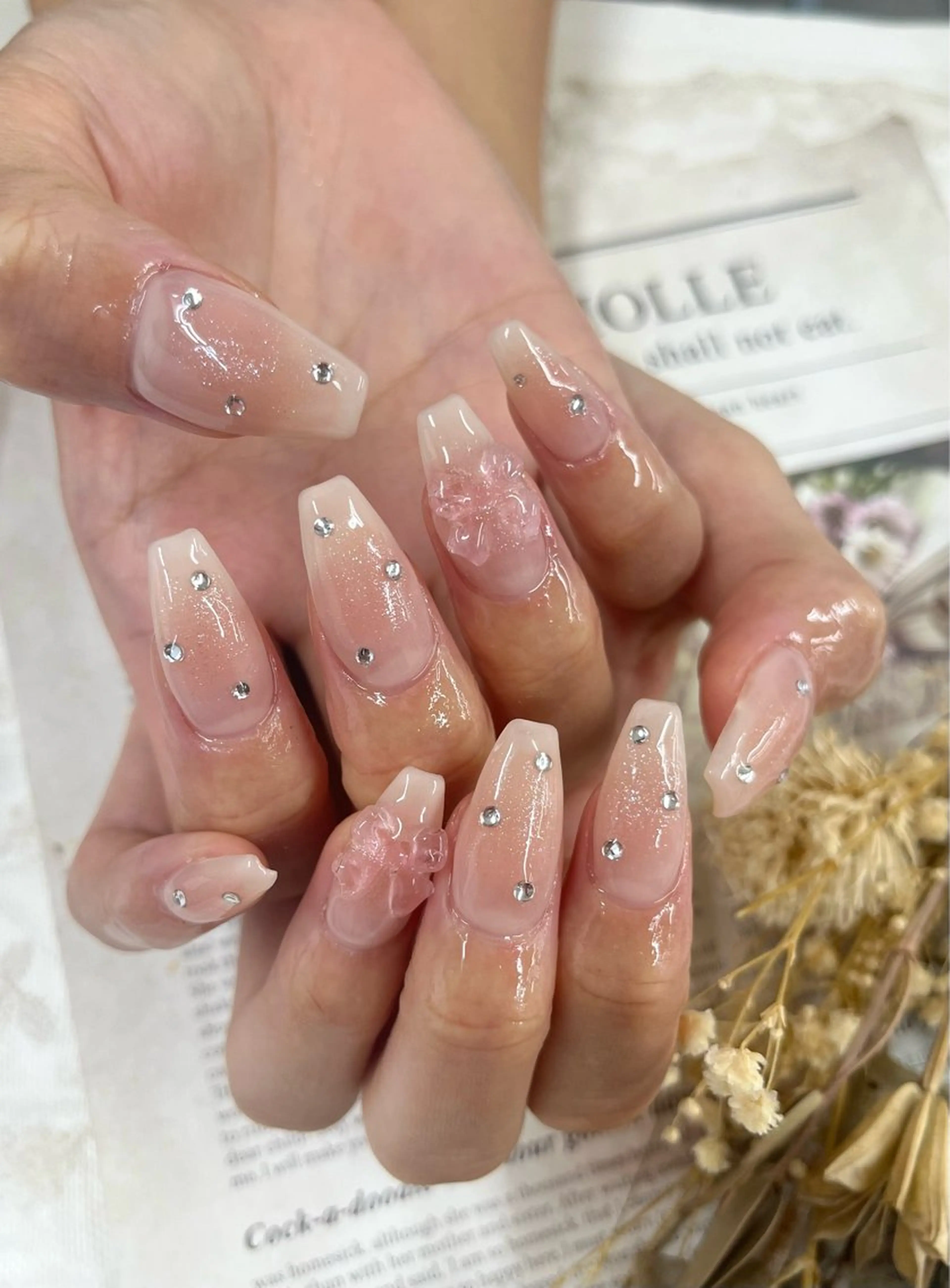 ネイル リボン ハンドネイル Basic町田本店 Suzunaのネイルデザイン