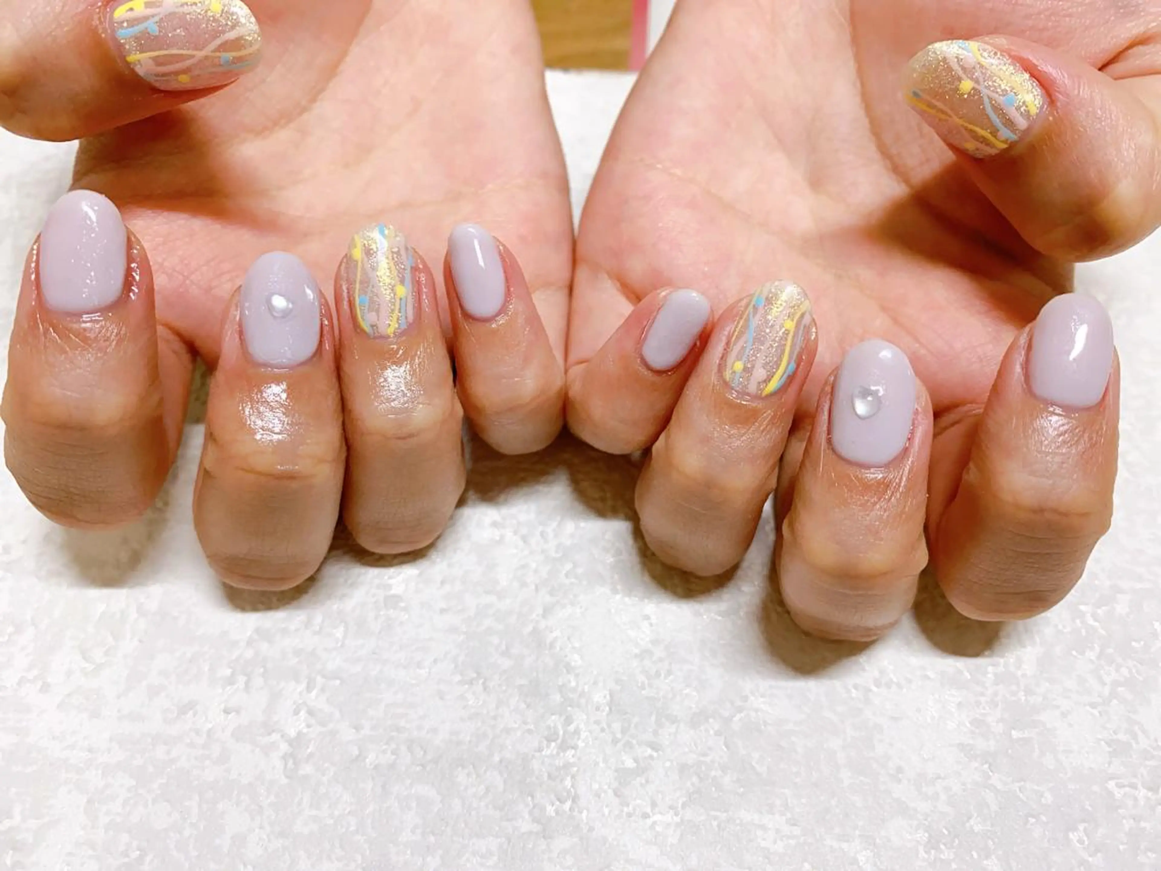 ネイル オーロラネイル フラワーネイル フットネイル フレンチネイル ジェルネイル Mogu nail 二子玉川のネイルデザイン