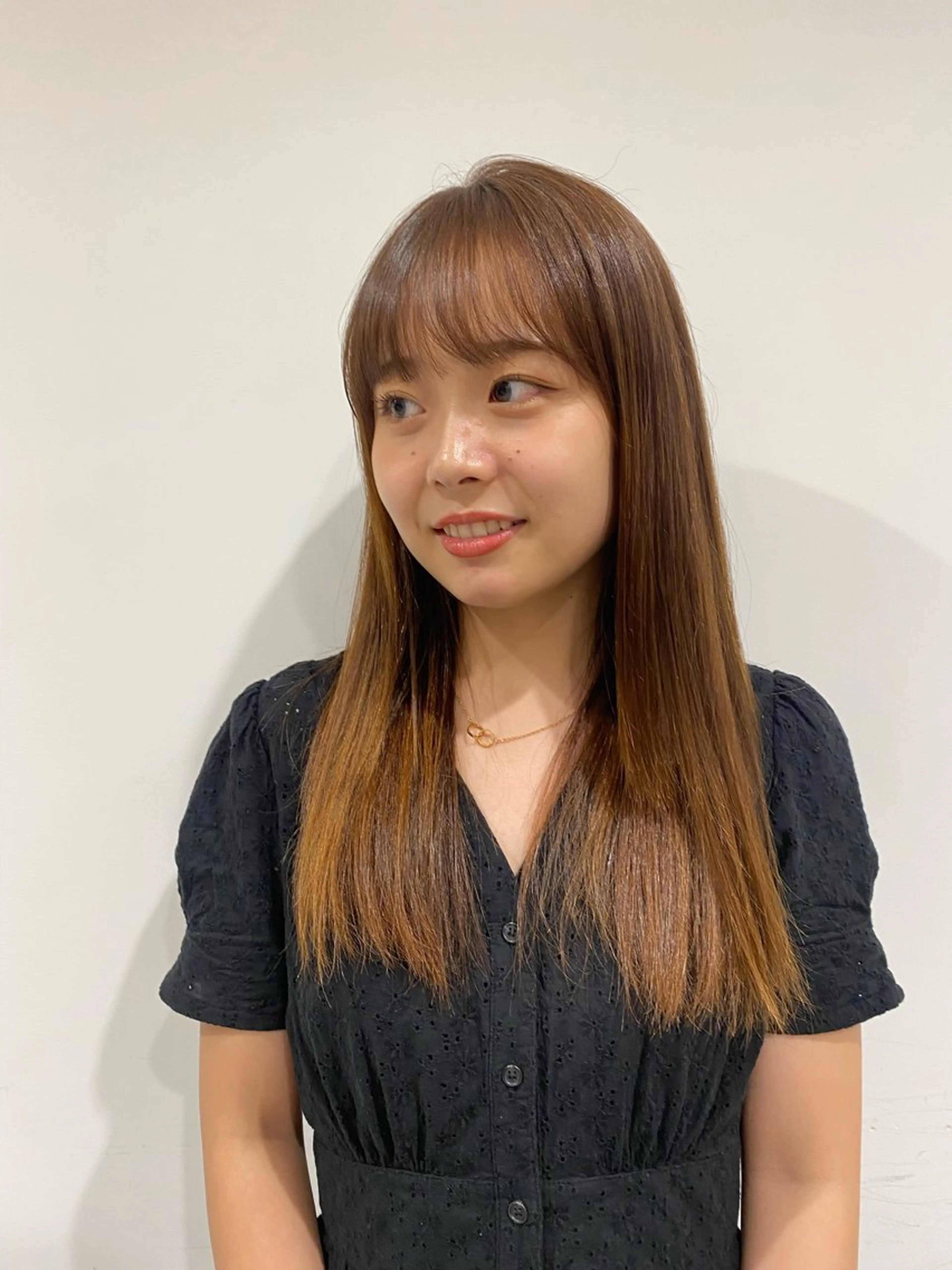 ロング カラー 黒木 心温のヘアスタイル