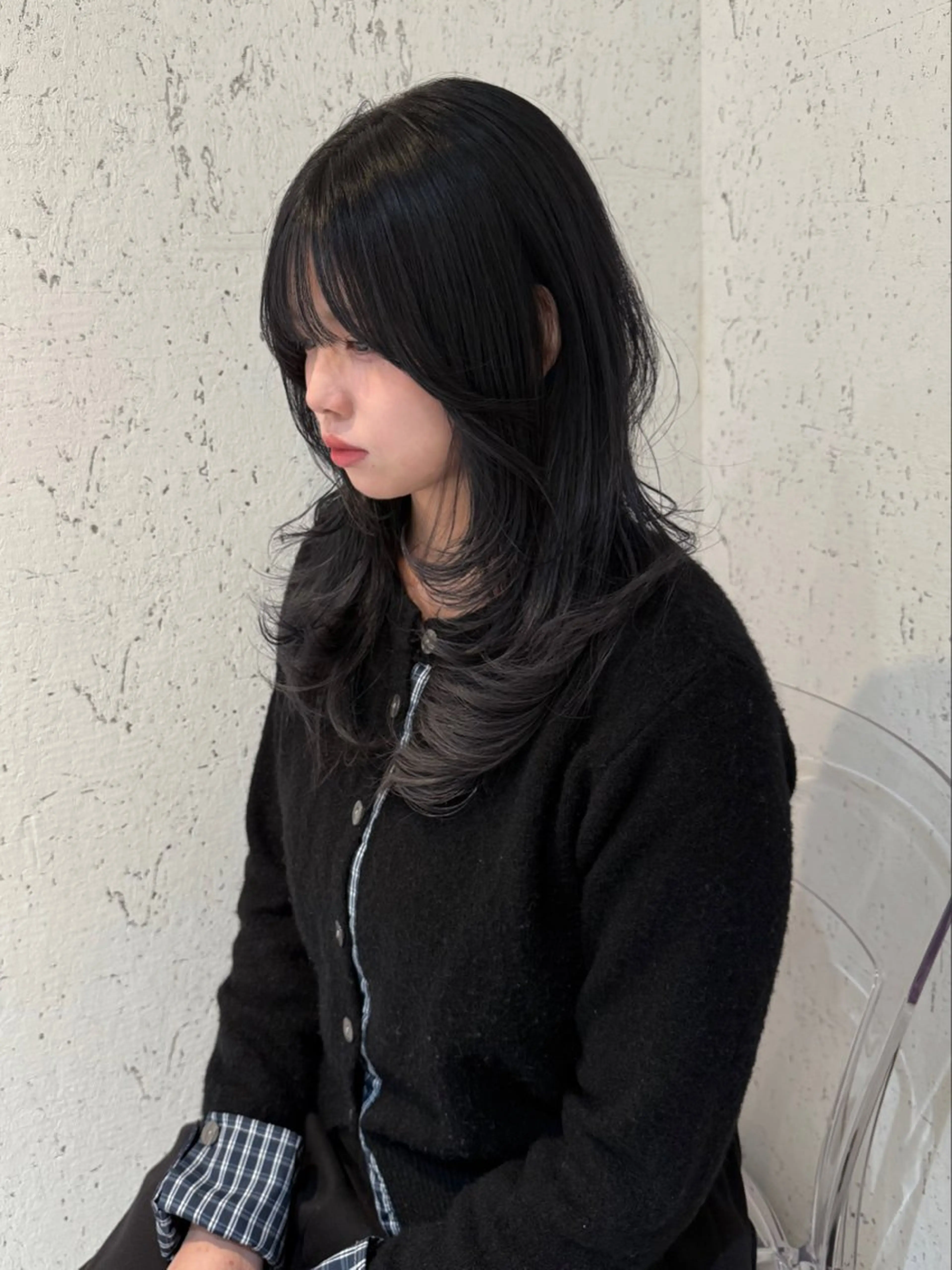 セミロング カラー ブリーチ 透明感カラー カット ヘアカラー トリートメント mai / linoah˚✧のヘアスタイル