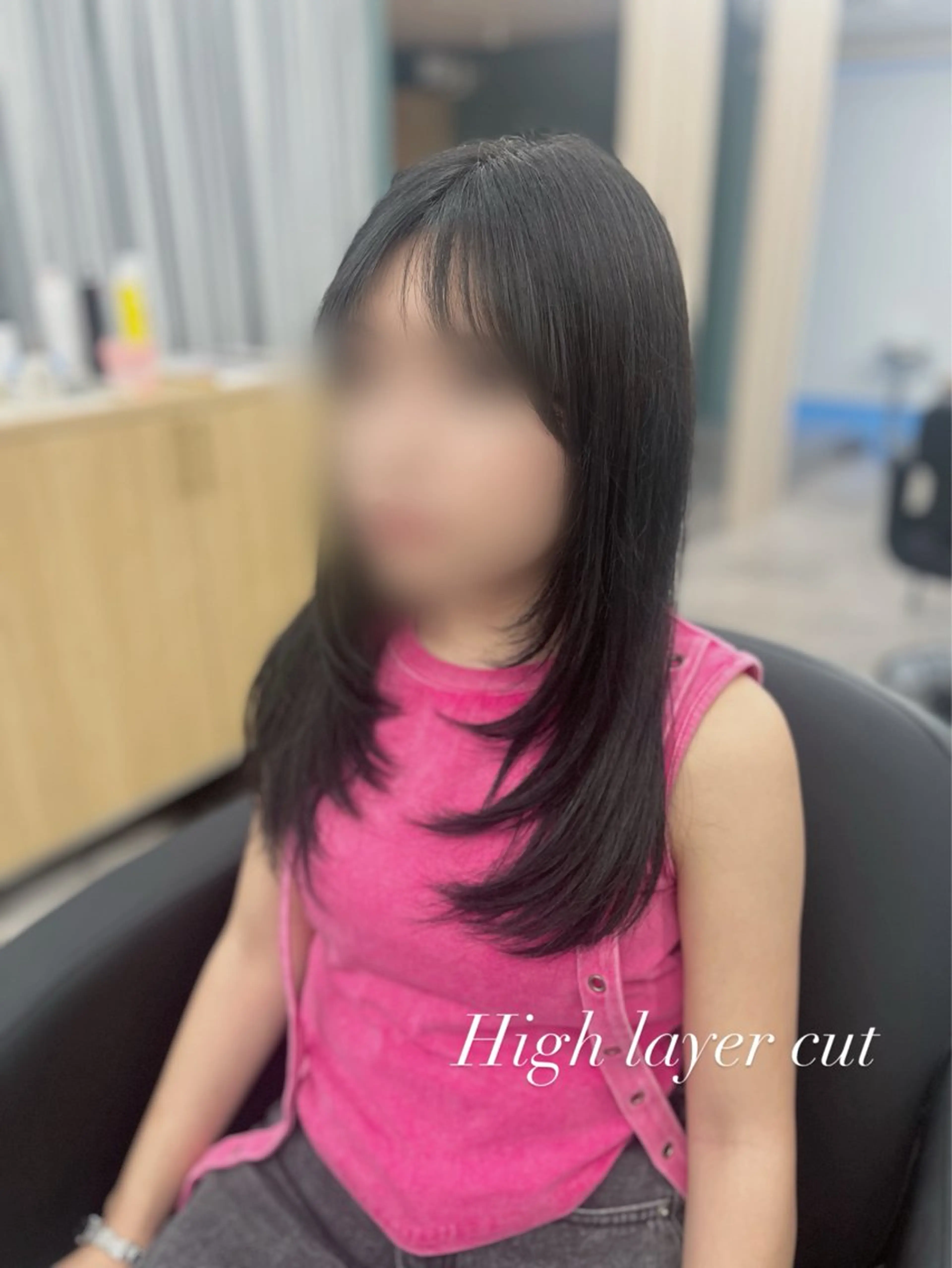 ロング ハイレイヤー レイヤーカット POCKET所属・星 希愛のヘアスタイル