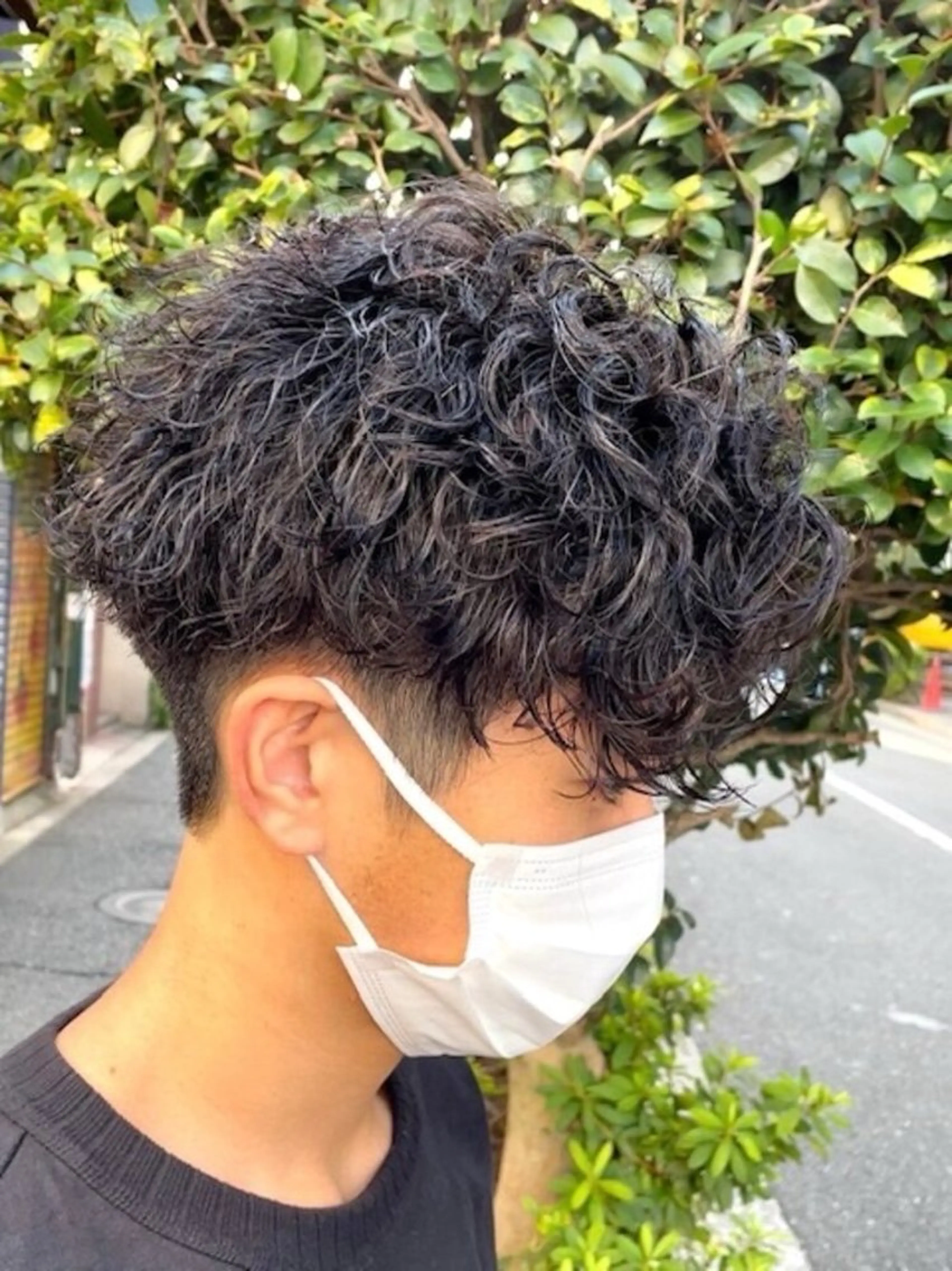 パーマ メンズ 艶カラー 仲間純子🪼のヘアスタイル