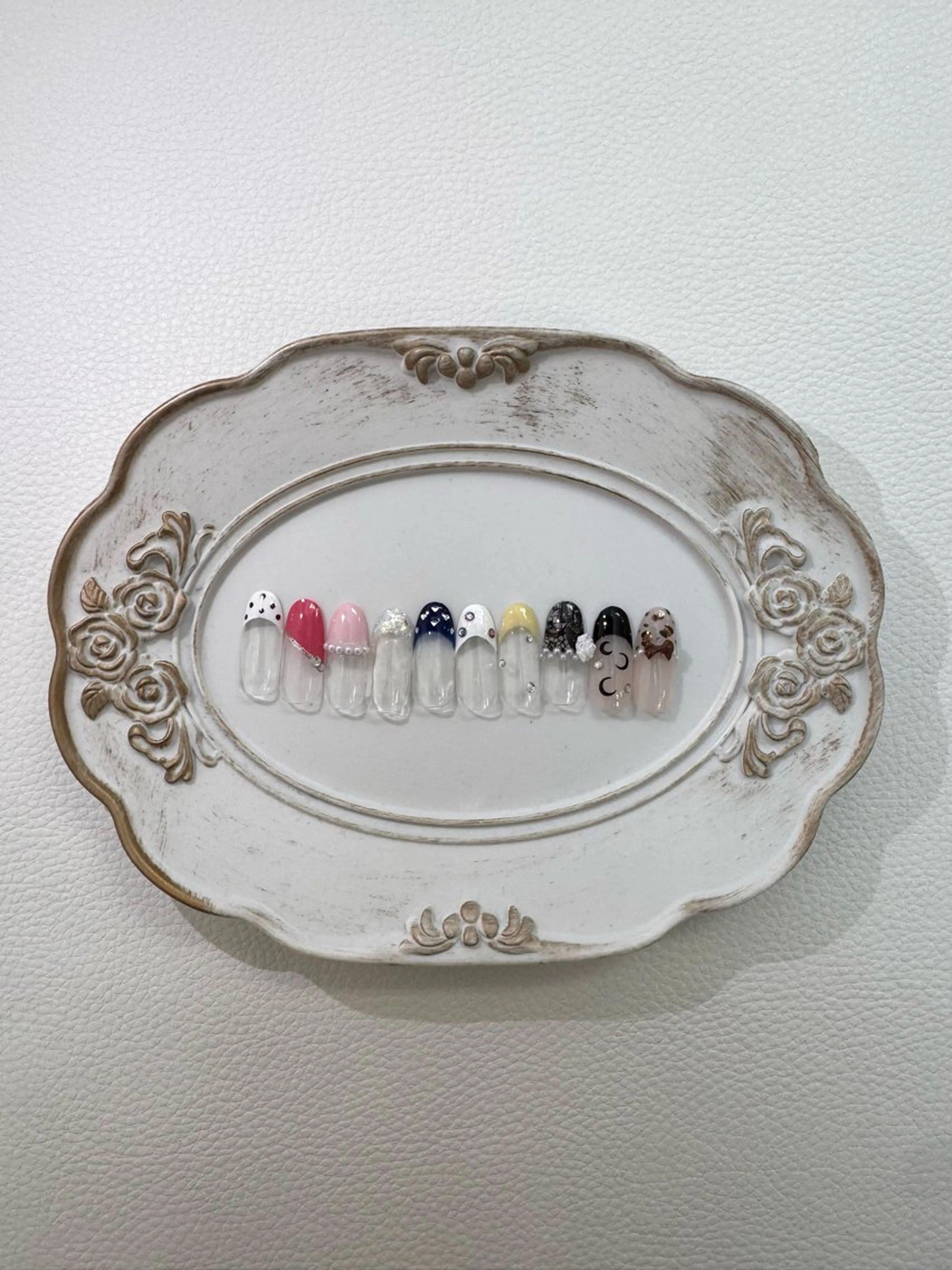 【オフなし】フレンチ+写真アート2本付 0円の写真