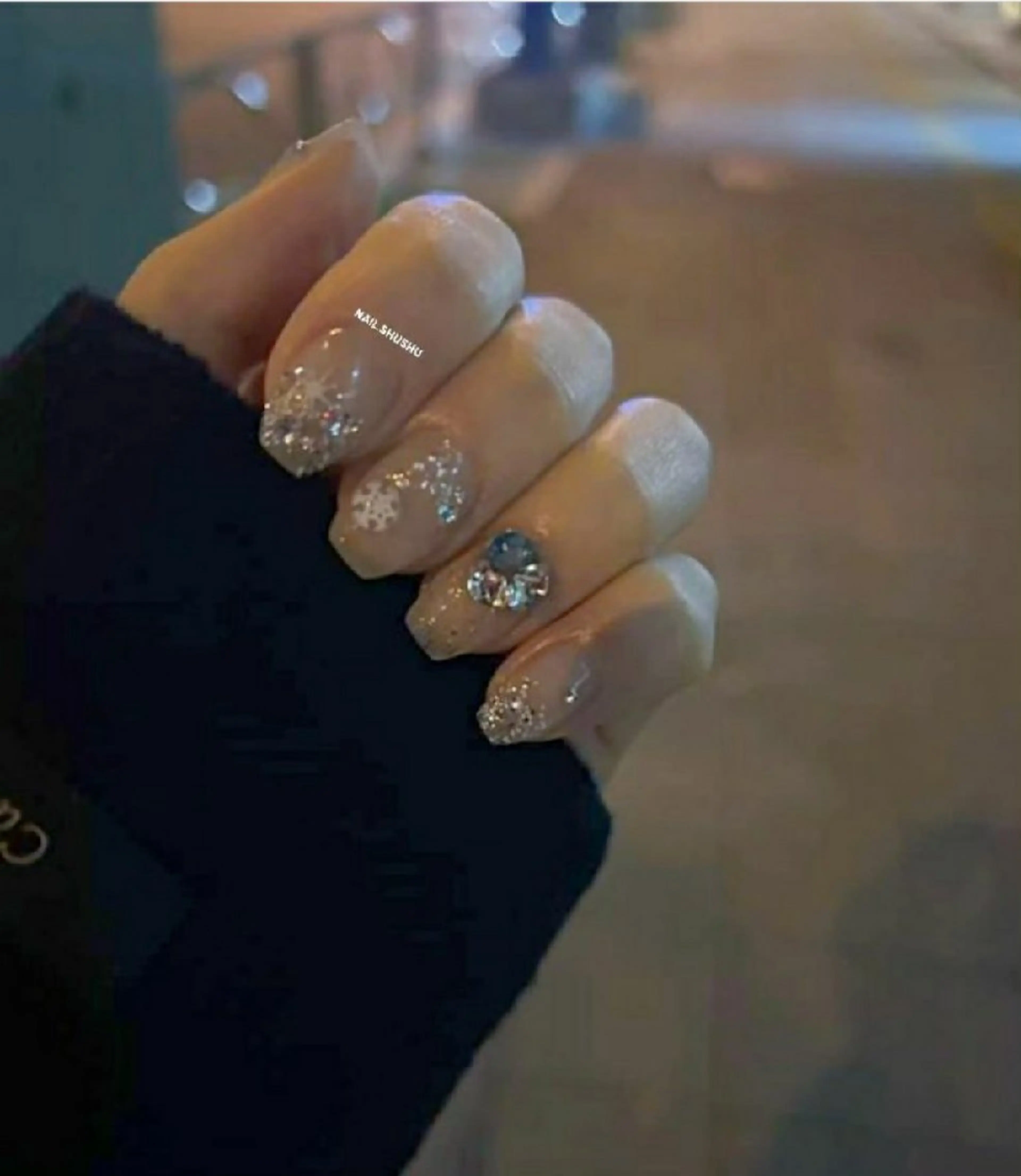 ネイル 持ち込み ニュアンスネイル ワンカラーネイル シンプルネイル 冬ネイル ハンドネイル 3dパーツ/流行り 👧shushu❤️のネイルデザイン