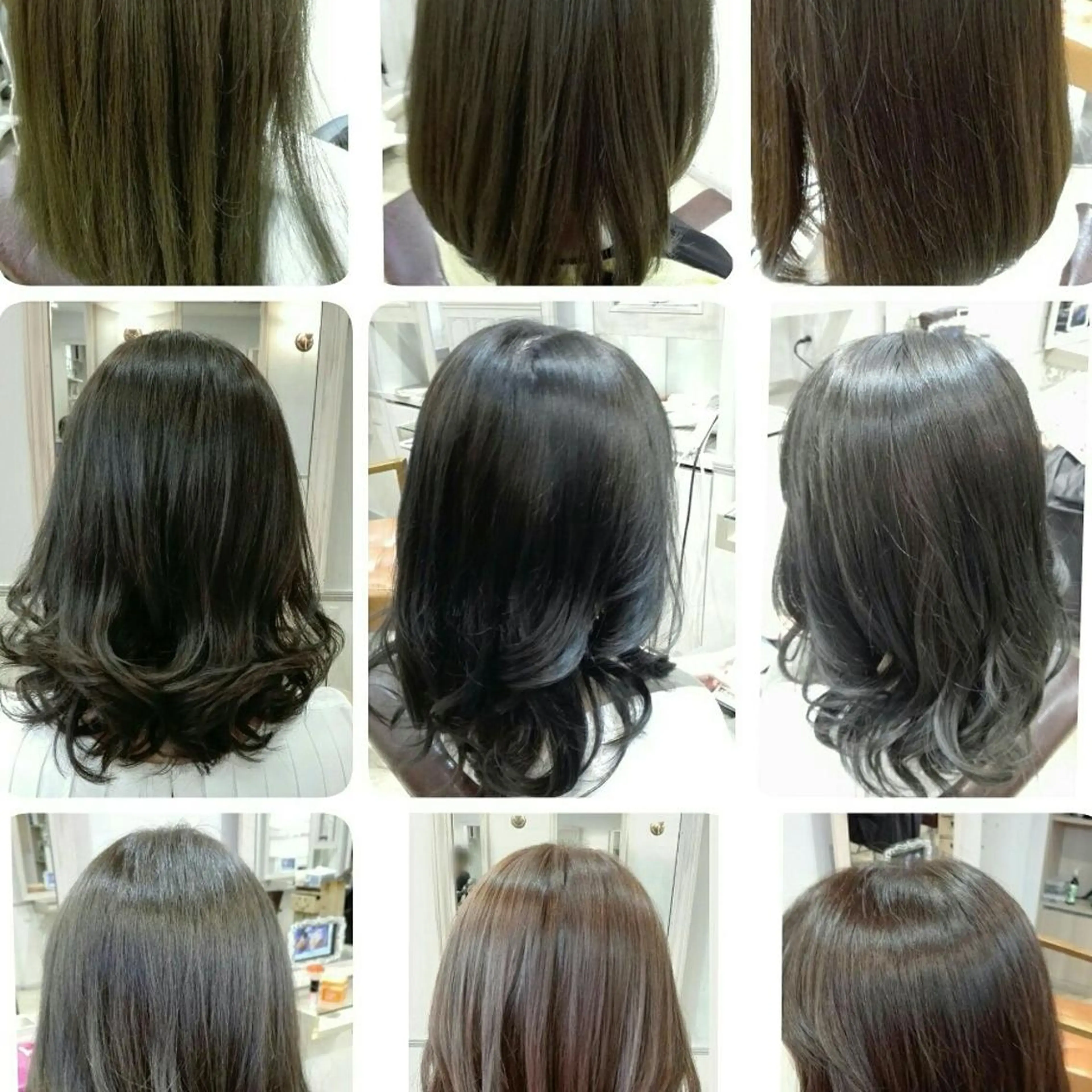 ミディアム カラー パーマ ヘアアレンジ キッズ マツエク・マツパ グレージュ Beauty＆Relaxation MEGUMI所属・MEGUMI megumiのヘアスタイル