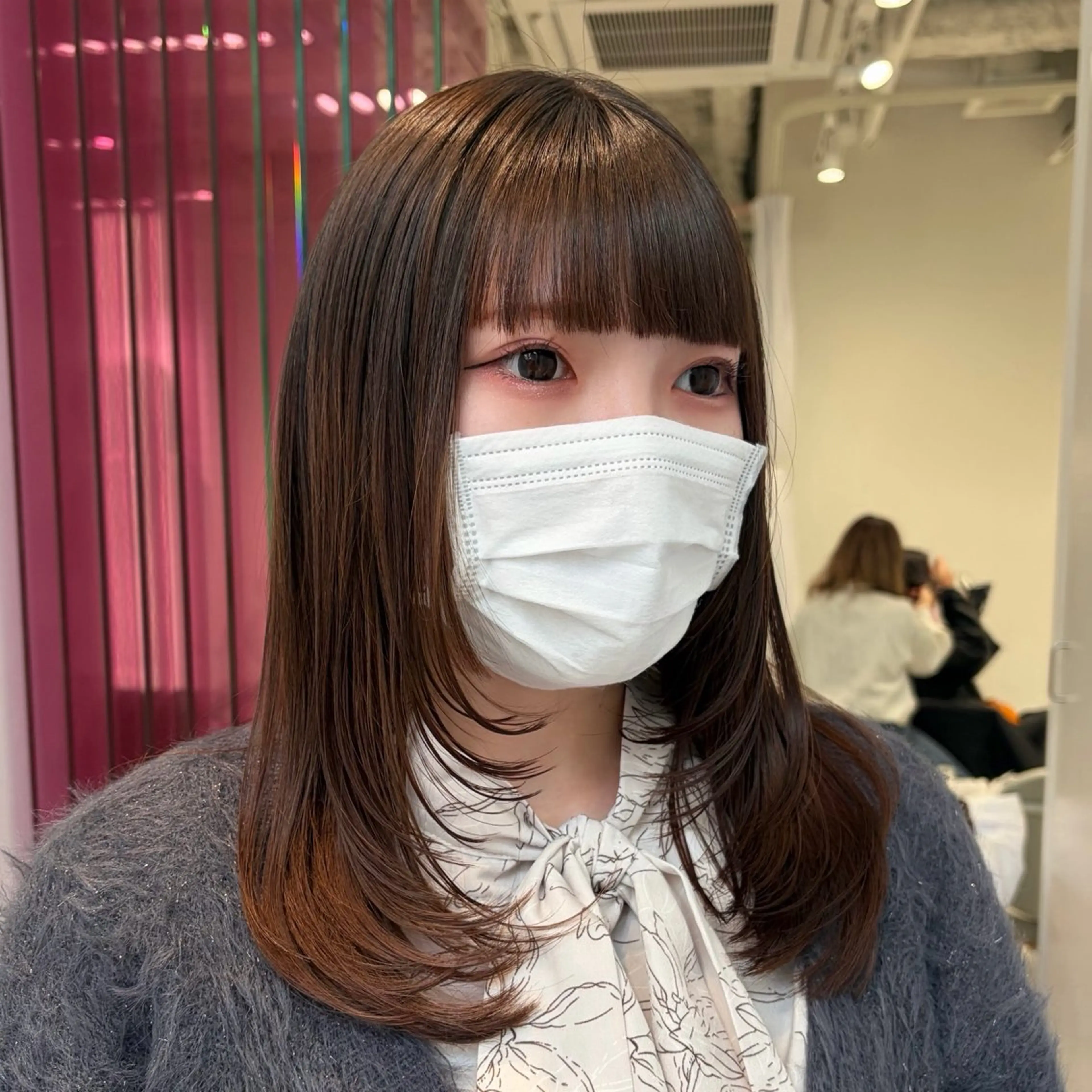 ミディアム ミディアムレイヤー レイヤーカット soto.所属・ミディアム♡ 石川優奈のヘアスタイル