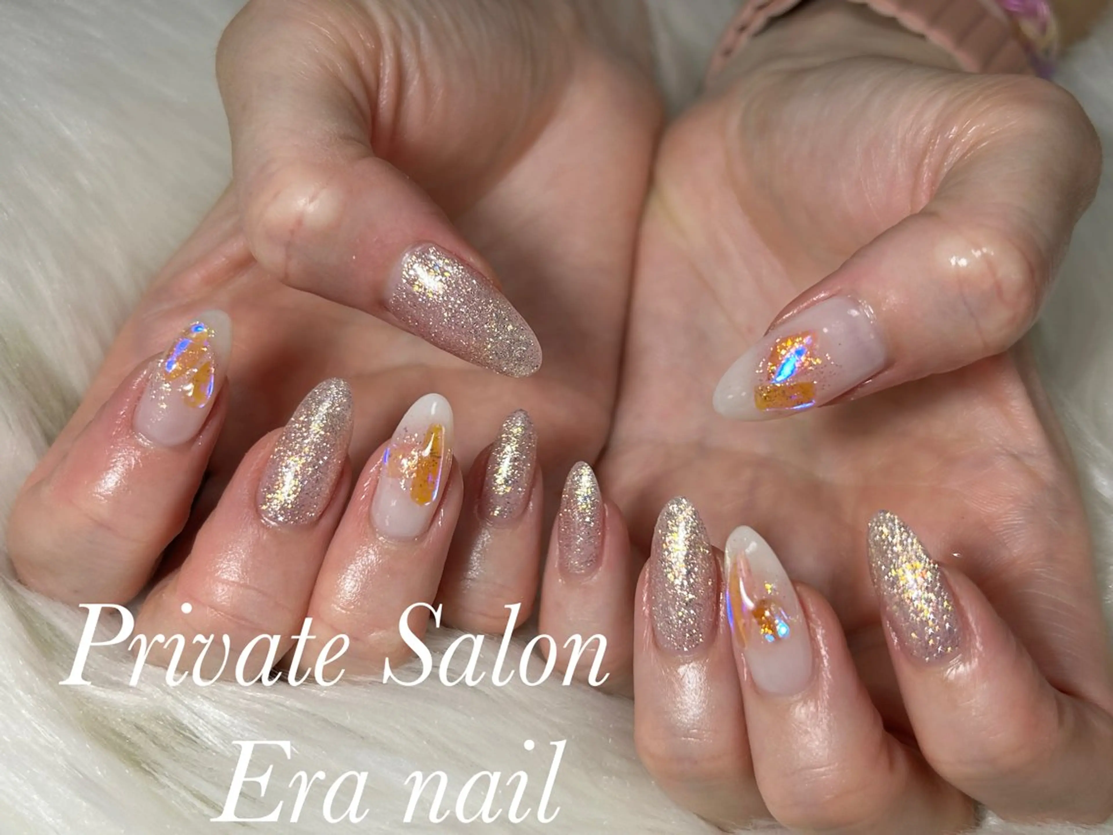 ネイル チークネイル フラッシュネイル ハンドネイル Era nailのネイルデザイン