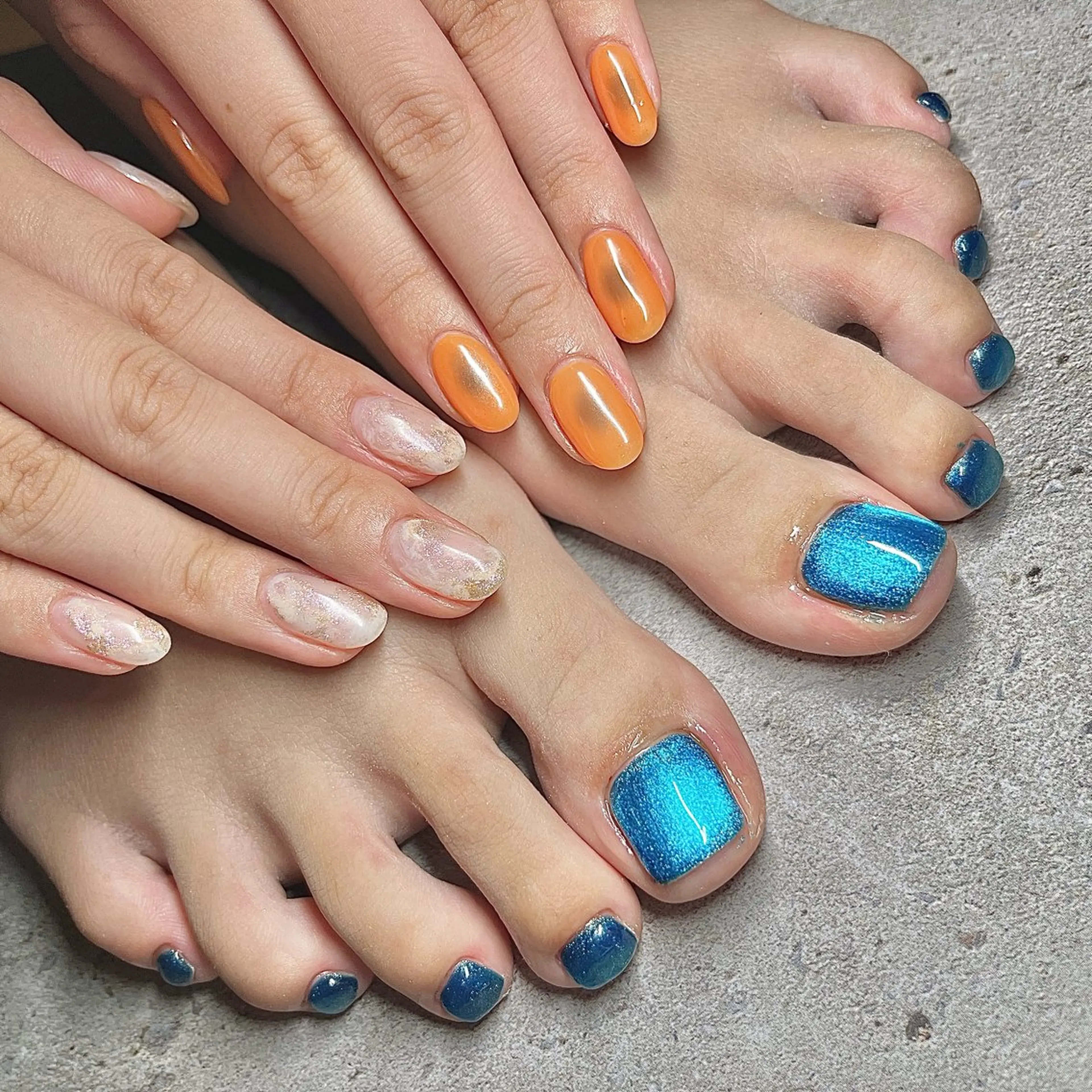 ネイル フットネイル ジェルネイル しば まなみのネイルデザイン