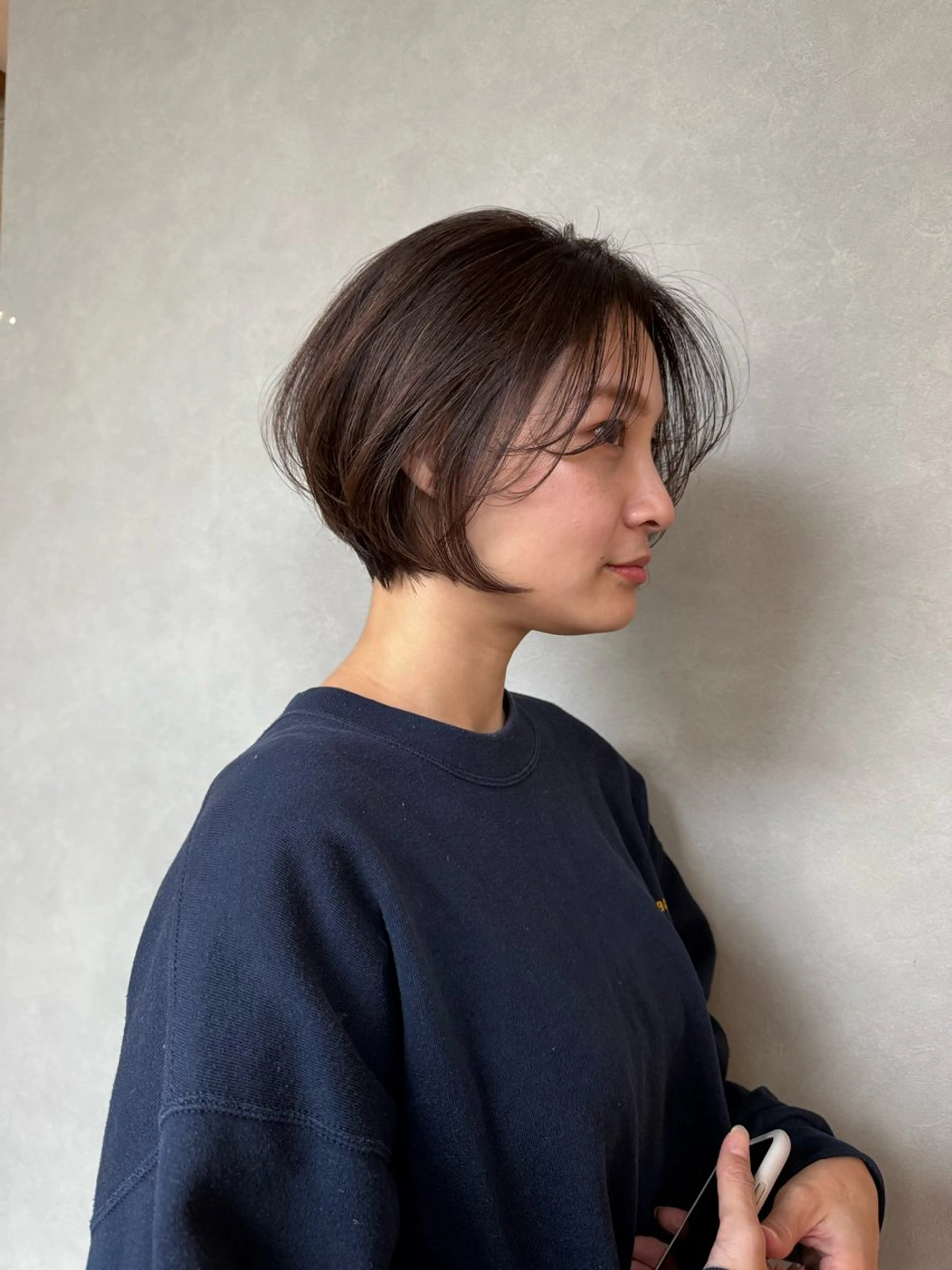 ショート ショートヘア カット パーマ 山口里莉 /パーマモデル募集のヘアスタイル