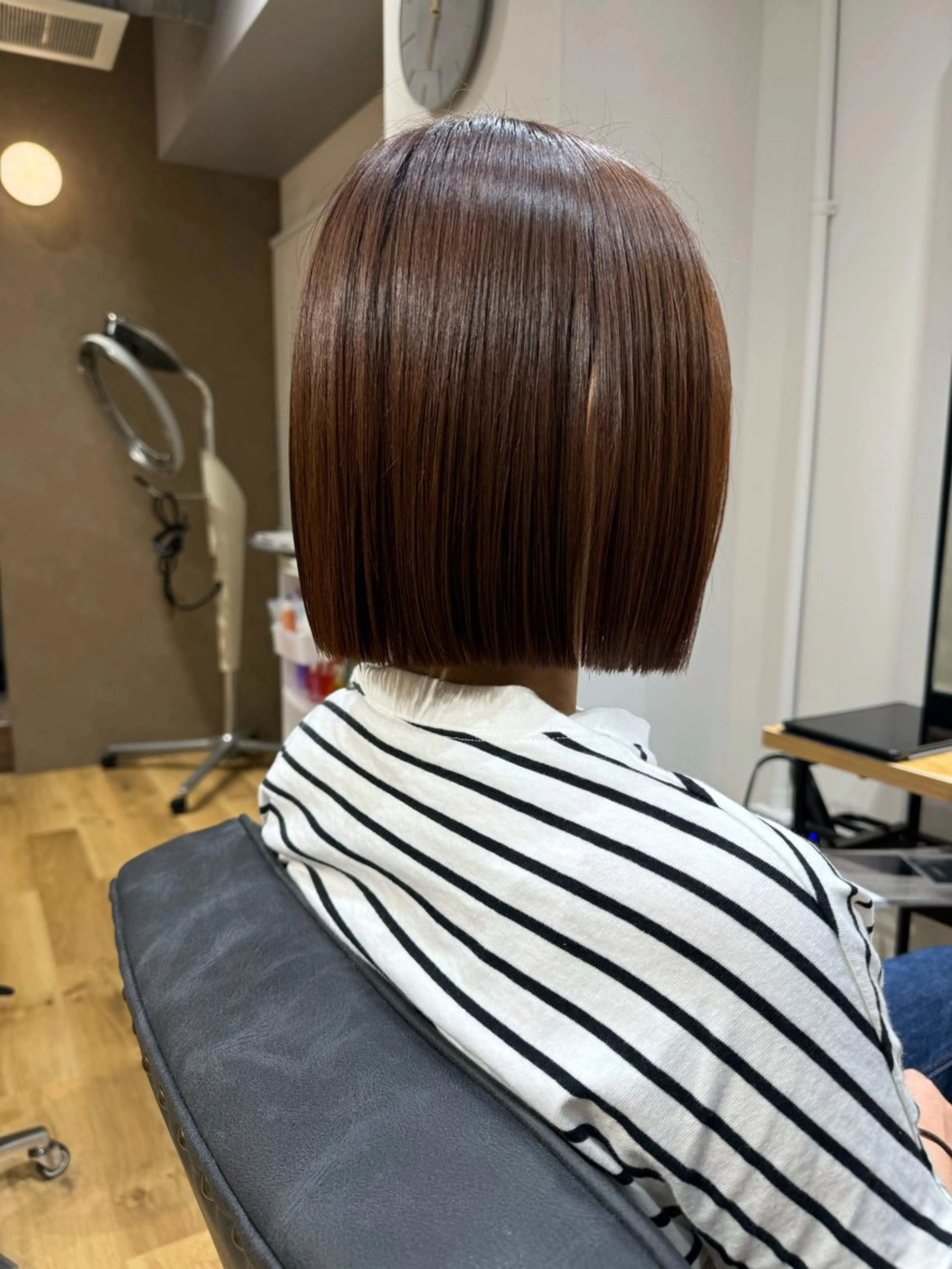 ミディアム 切りっぱなしボブ ボブ fika所属・安藤 航平のヘアスタイル