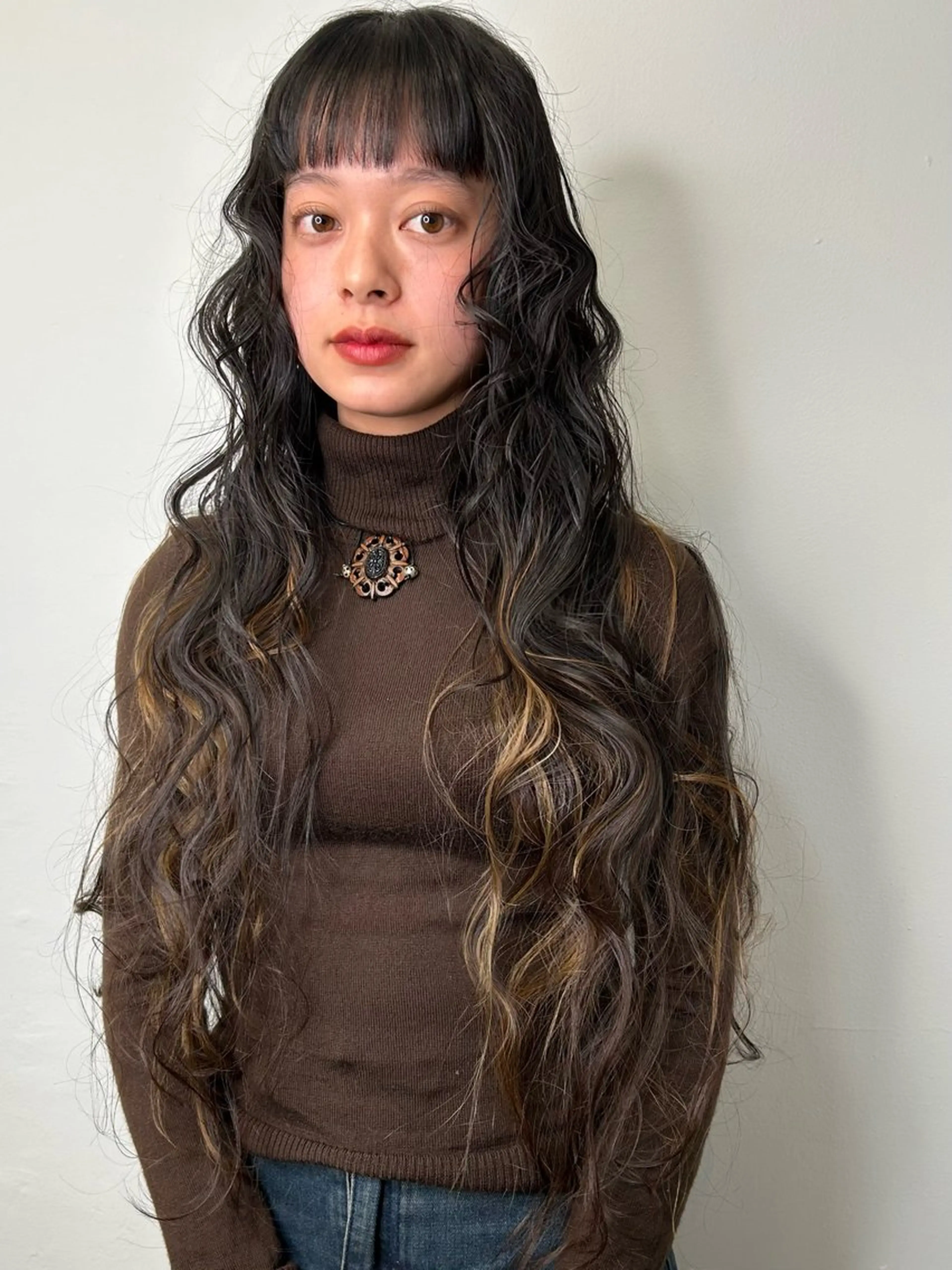 ロング カラー land所属・透明感カラー/レイヤ ー🌙Honokaのヘアスタイル