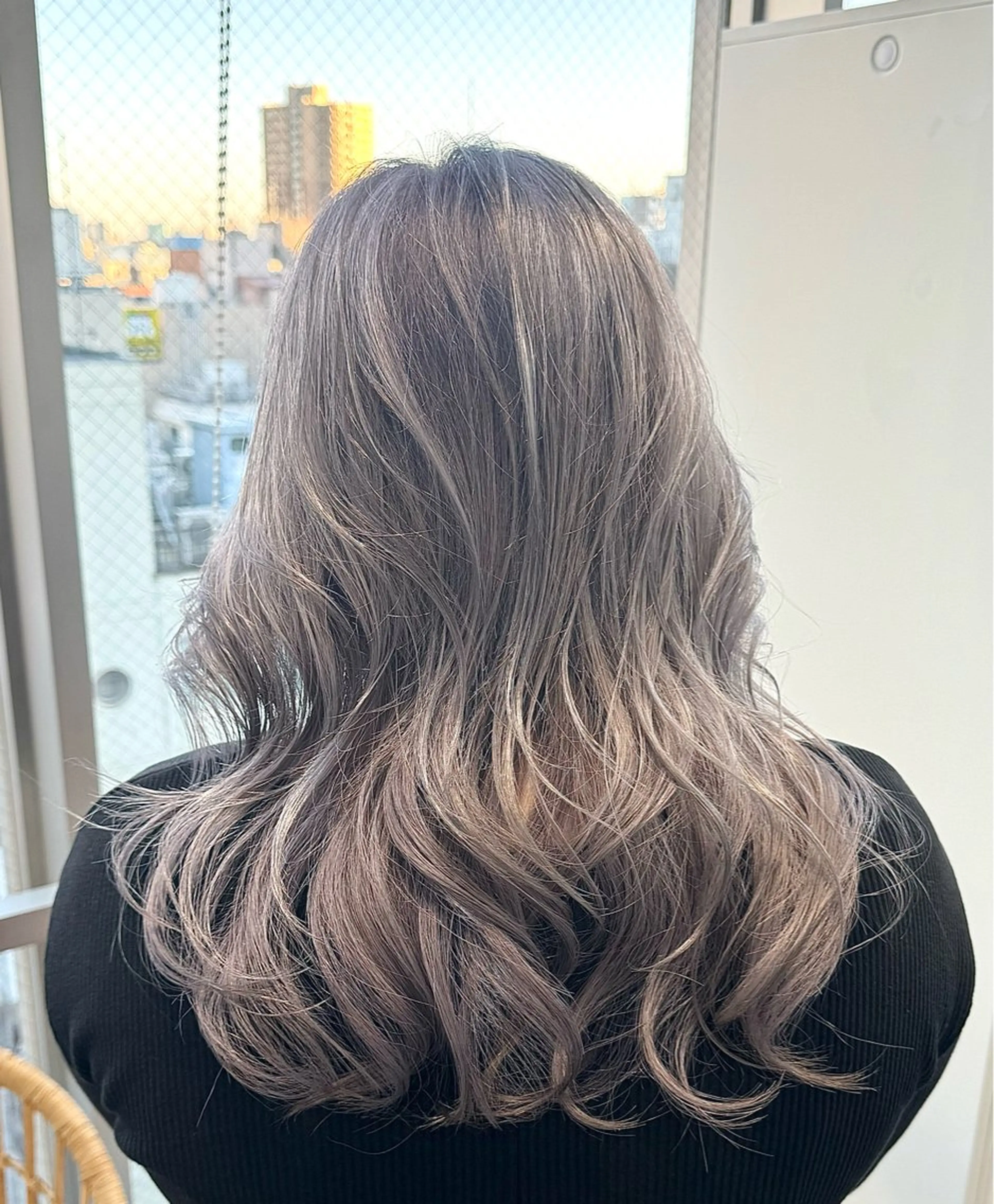 セミロング カラー 🍎ハッシュカット× 髪質改善🍎カイトのヘアスタイル