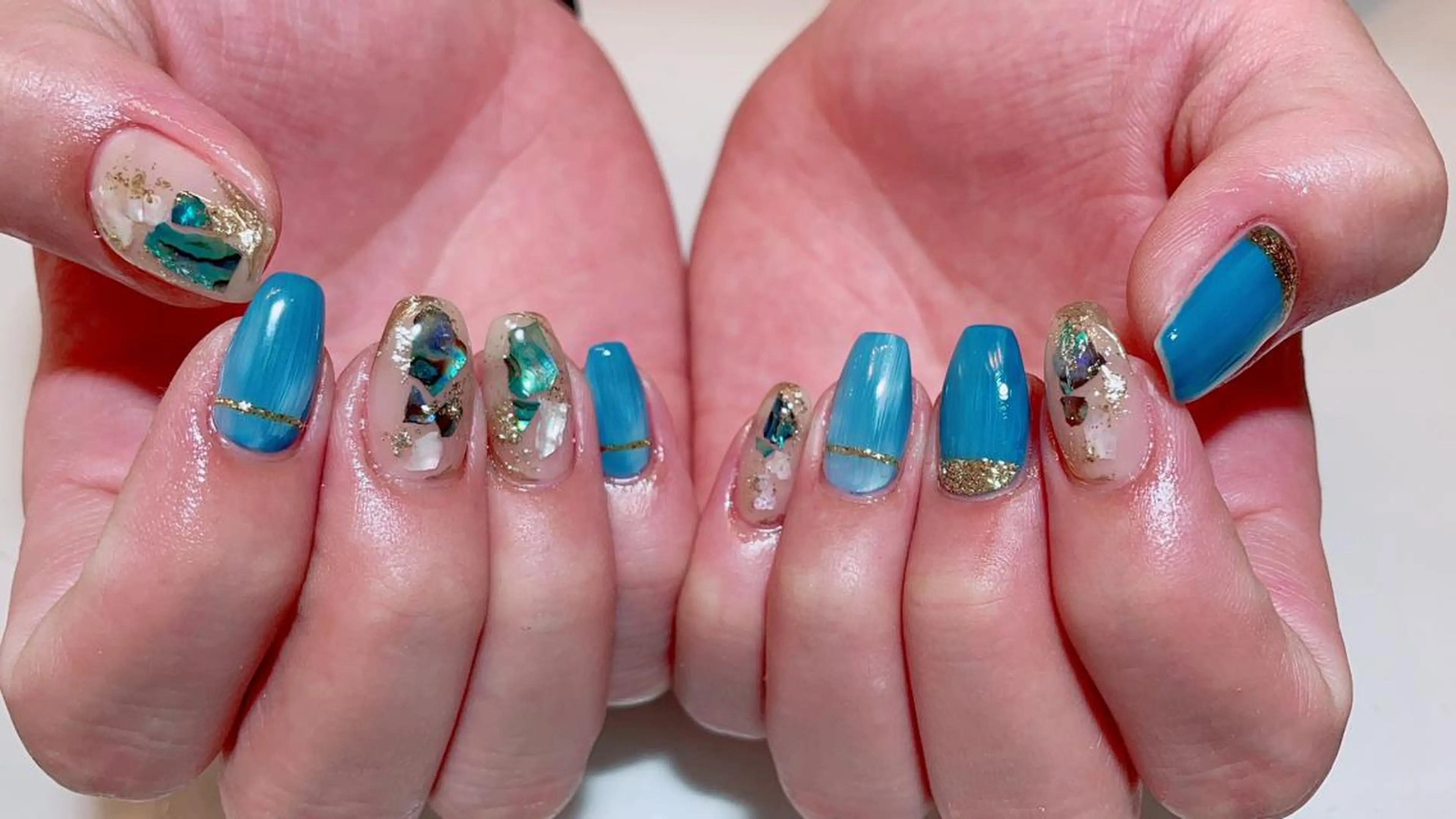 ネイル ジェルネイル マットネイル ミラーネイル ニュアンスネイル オフィスネイル ハンドネイル nail salon ラピスラズリのネイルデザイン